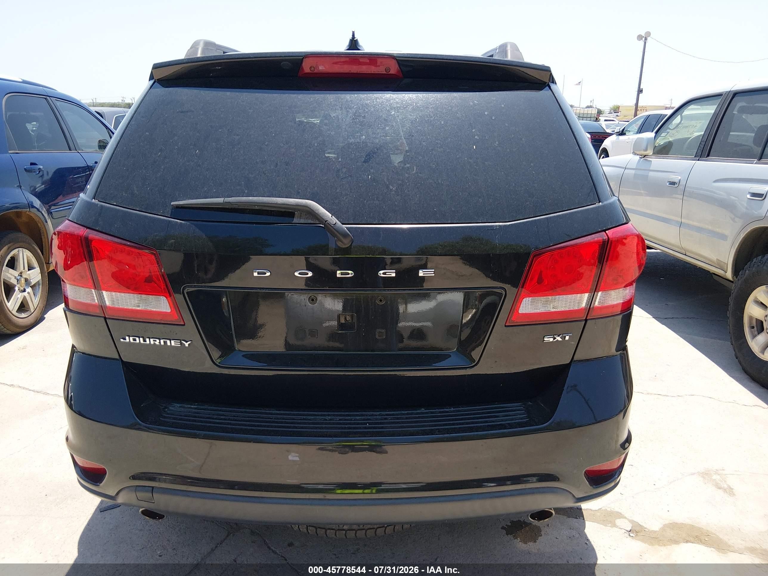 2013 Dodge Journey Sxt Черный vin: 3C4PDCBG9DT656866