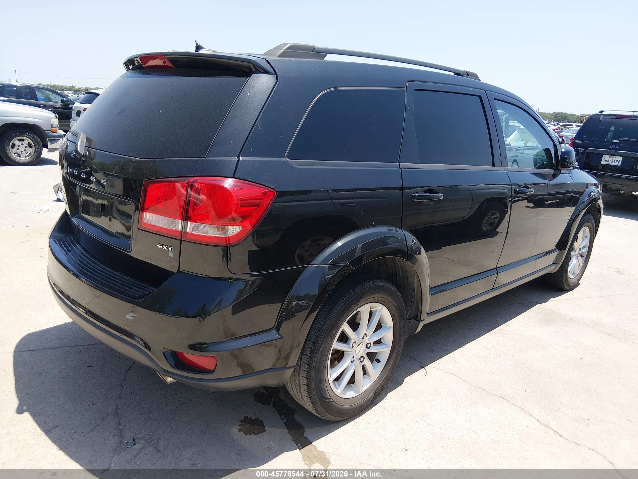 2013 Dodge Journey Sxt Black vin: 3C4PDCBG9DT656866