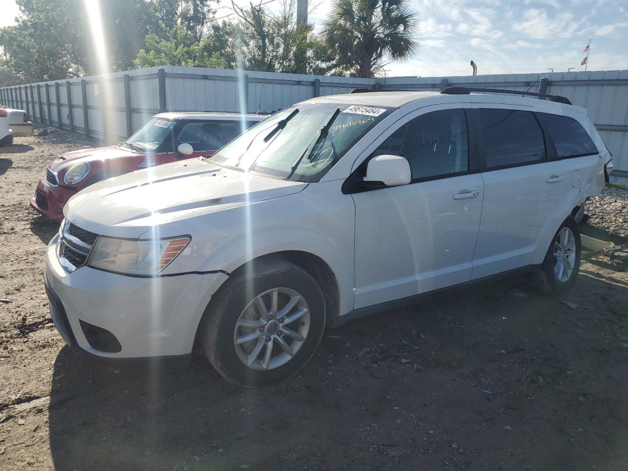 2013 Dodge Journey Sxt White vin: 3C4PDCBG9DT717262