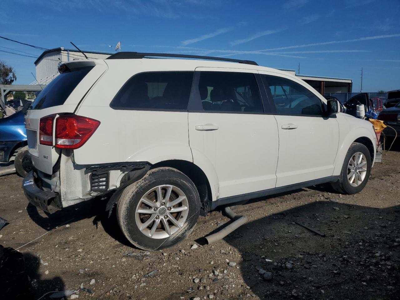 2013 Dodge Journey Sxt White vin: 3C4PDCBG9DT717262