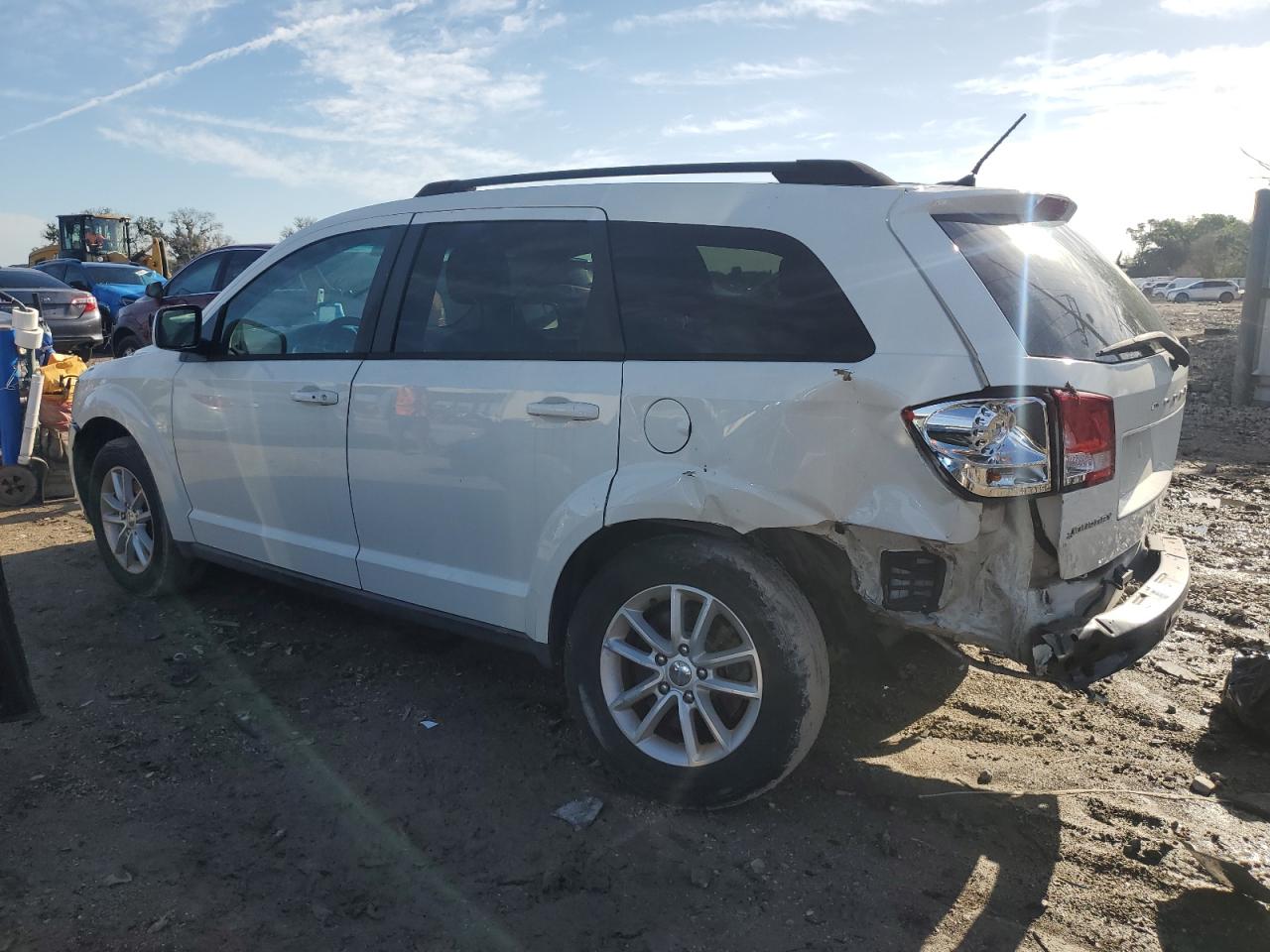 2013 Dodge Journey Sxt White vin: 3C4PDCBG9DT717262