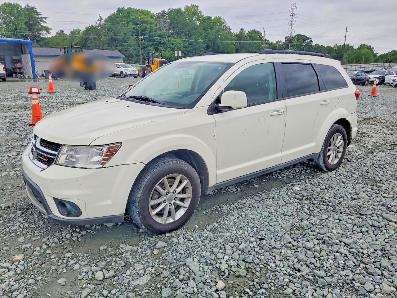 2014 Dodge Journey Sxt White vin: 3C4PDCBG9ET178434
