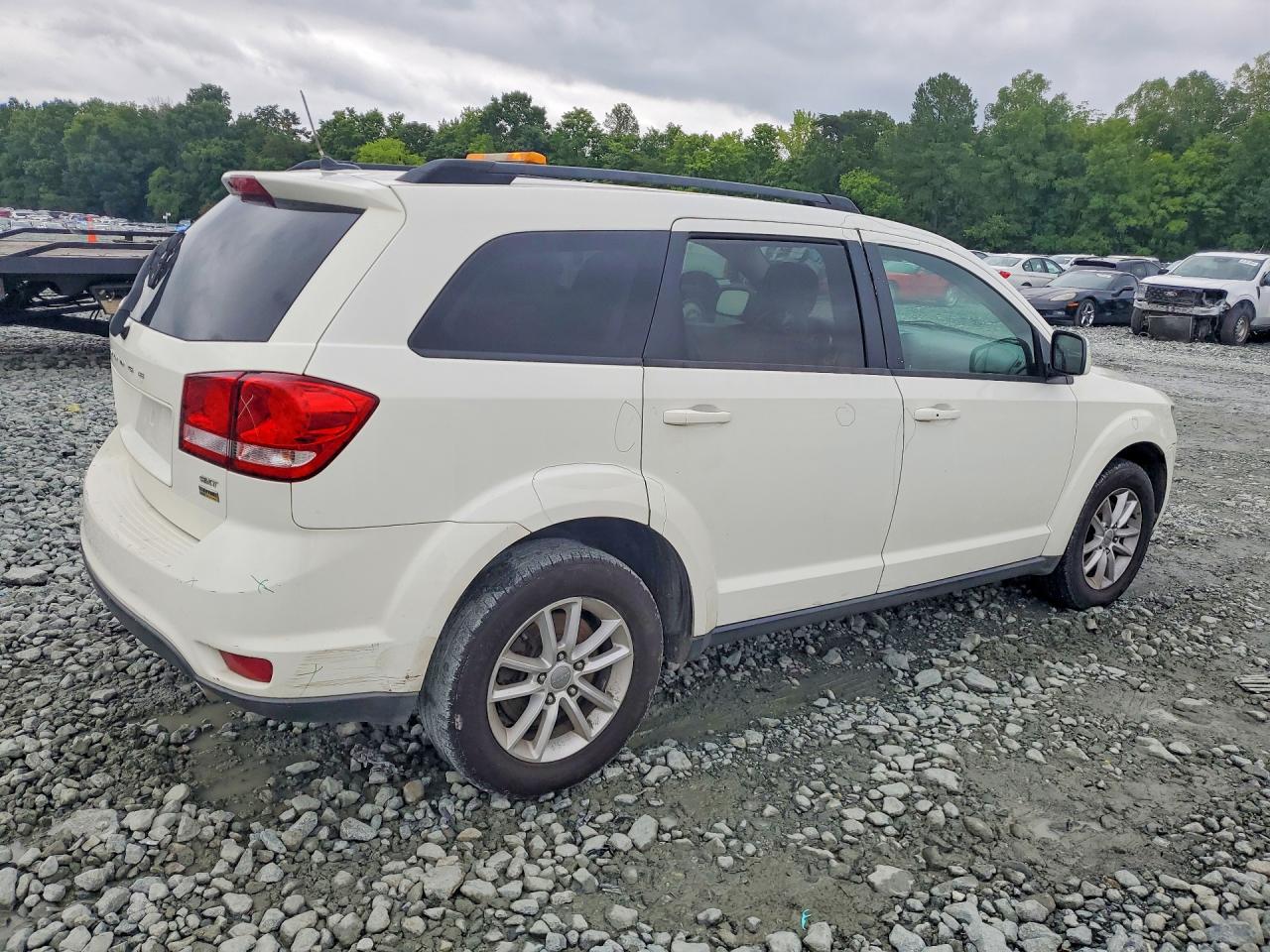 2014 Dodge Journey Sxt White vin: 3C4PDCBG9ET178434