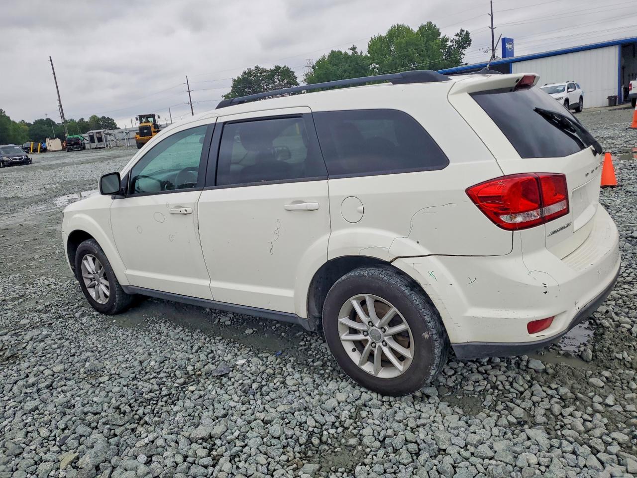 2014 Dodge Journey Sxt White vin: 3C4PDCBG9ET178434