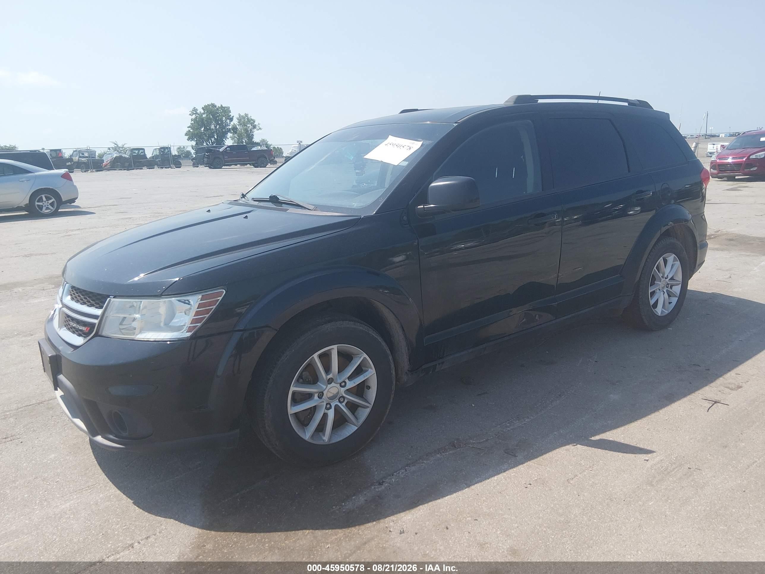 2014 Dodge Journey Sxt Black vin: 3C4PDCBG9ET211318