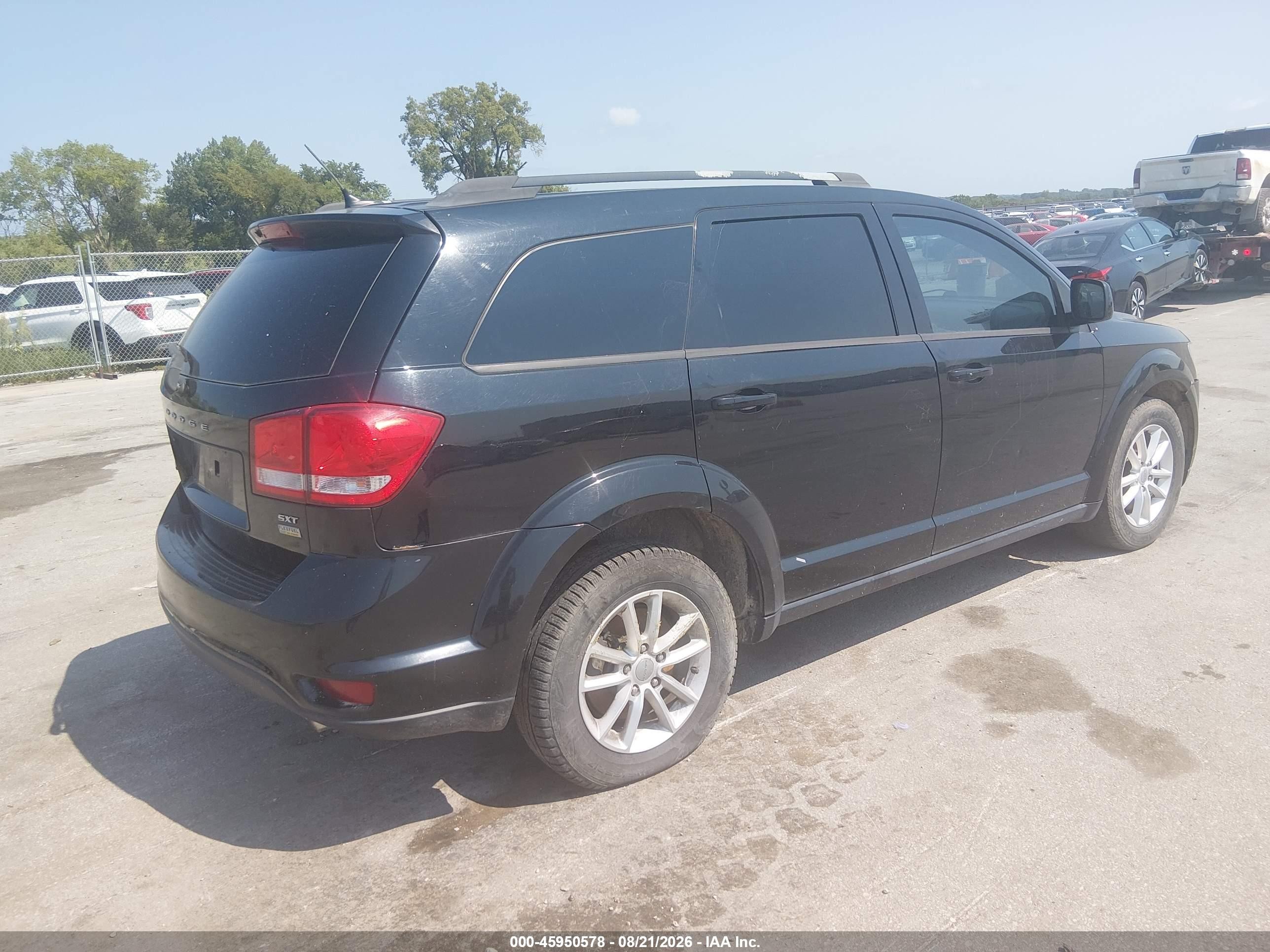 2014 Dodge Journey Sxt Black vin: 3C4PDCBG9ET211318