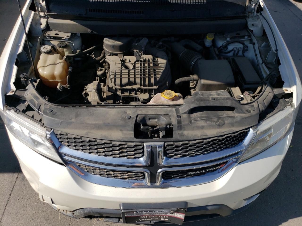 2015 Dodge Journey Sxt White vin: 3C4PDCBG9FT540019