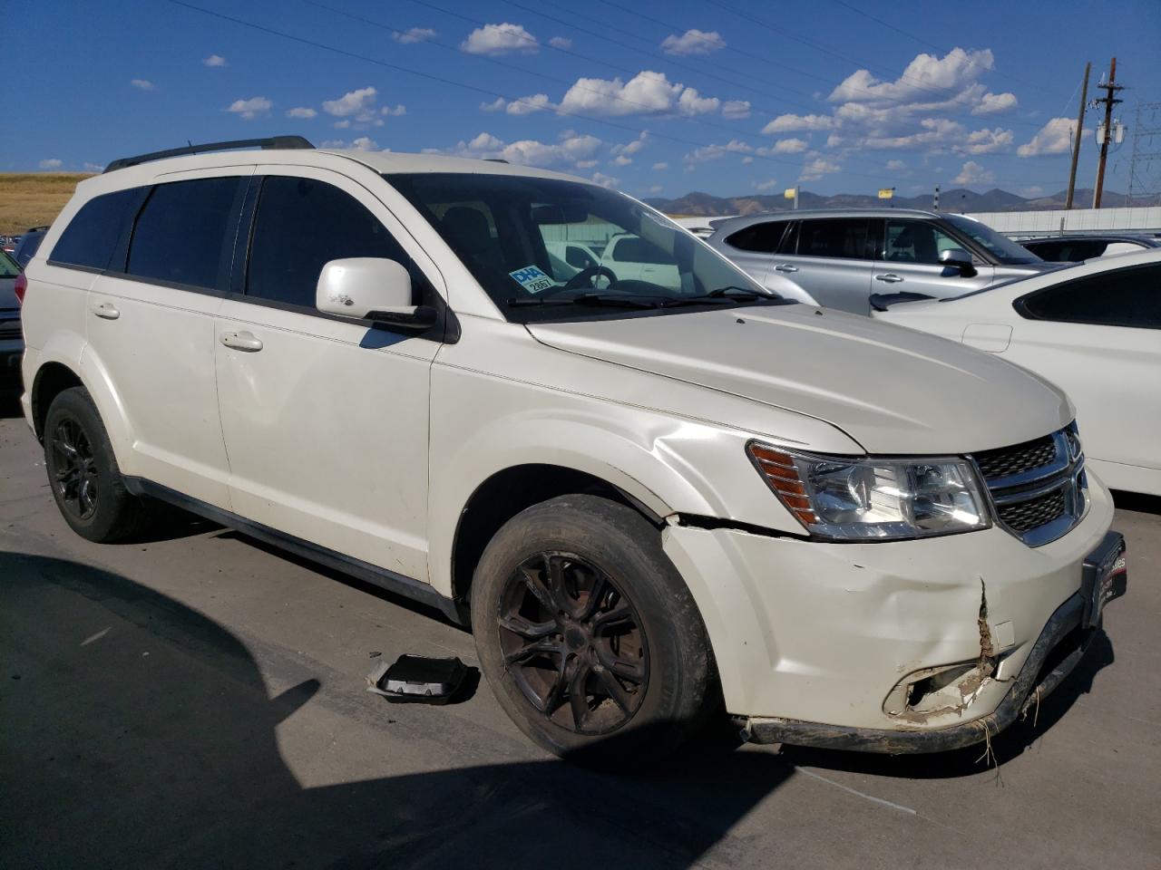 2015 Dodge Journey Sxt White vin: 3C4PDCBG9FT540019