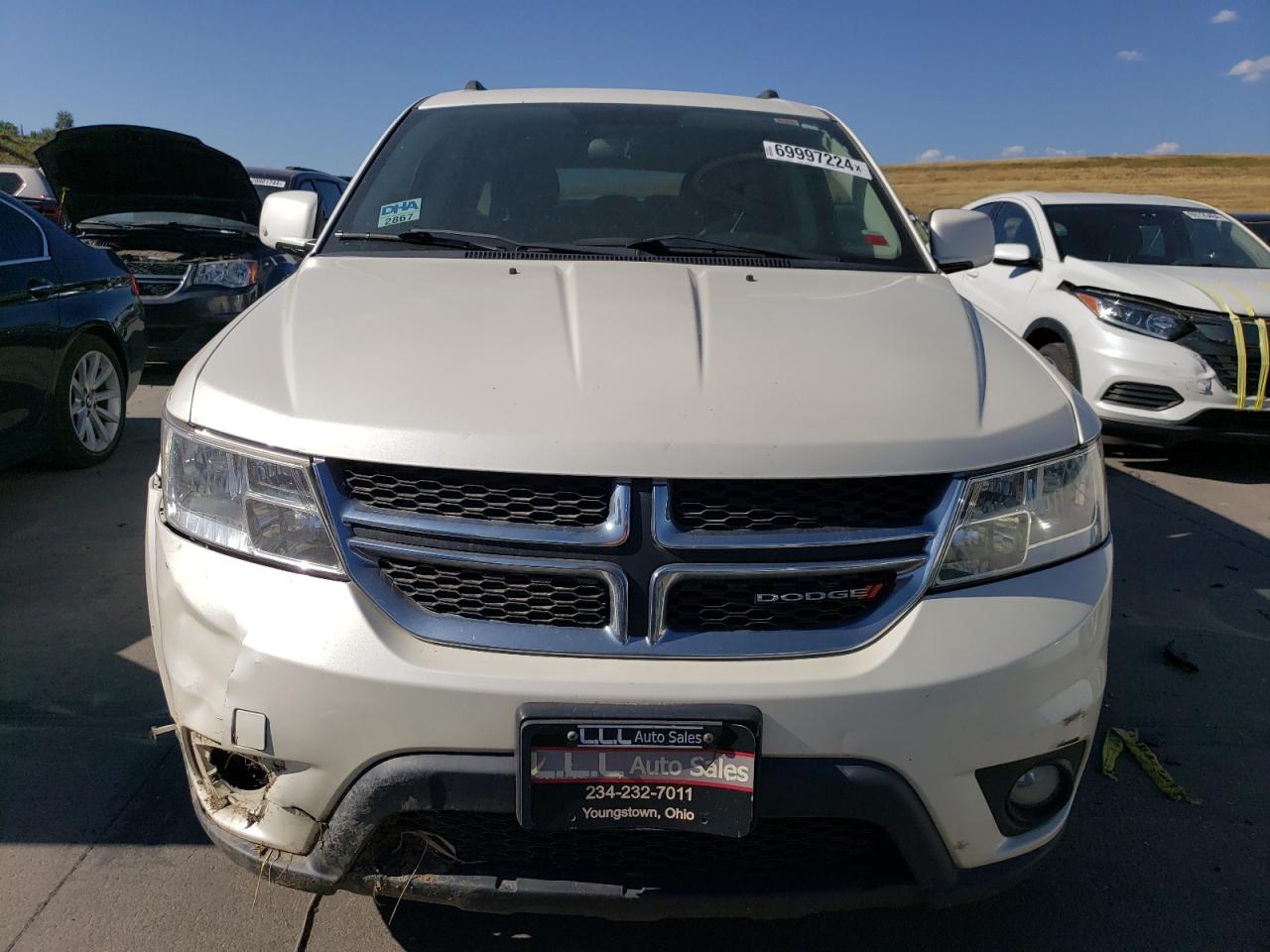 2015 Dodge Journey Sxt White vin: 3C4PDCBG9FT540019