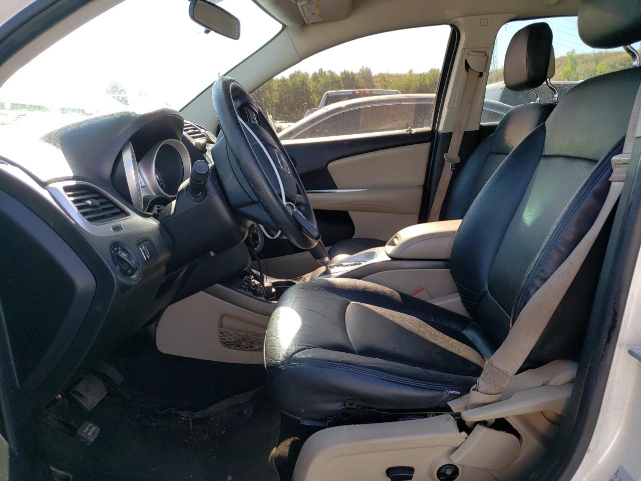 2015 Dodge Journey Sxt White vin: 3C4PDCBG9FT540019
