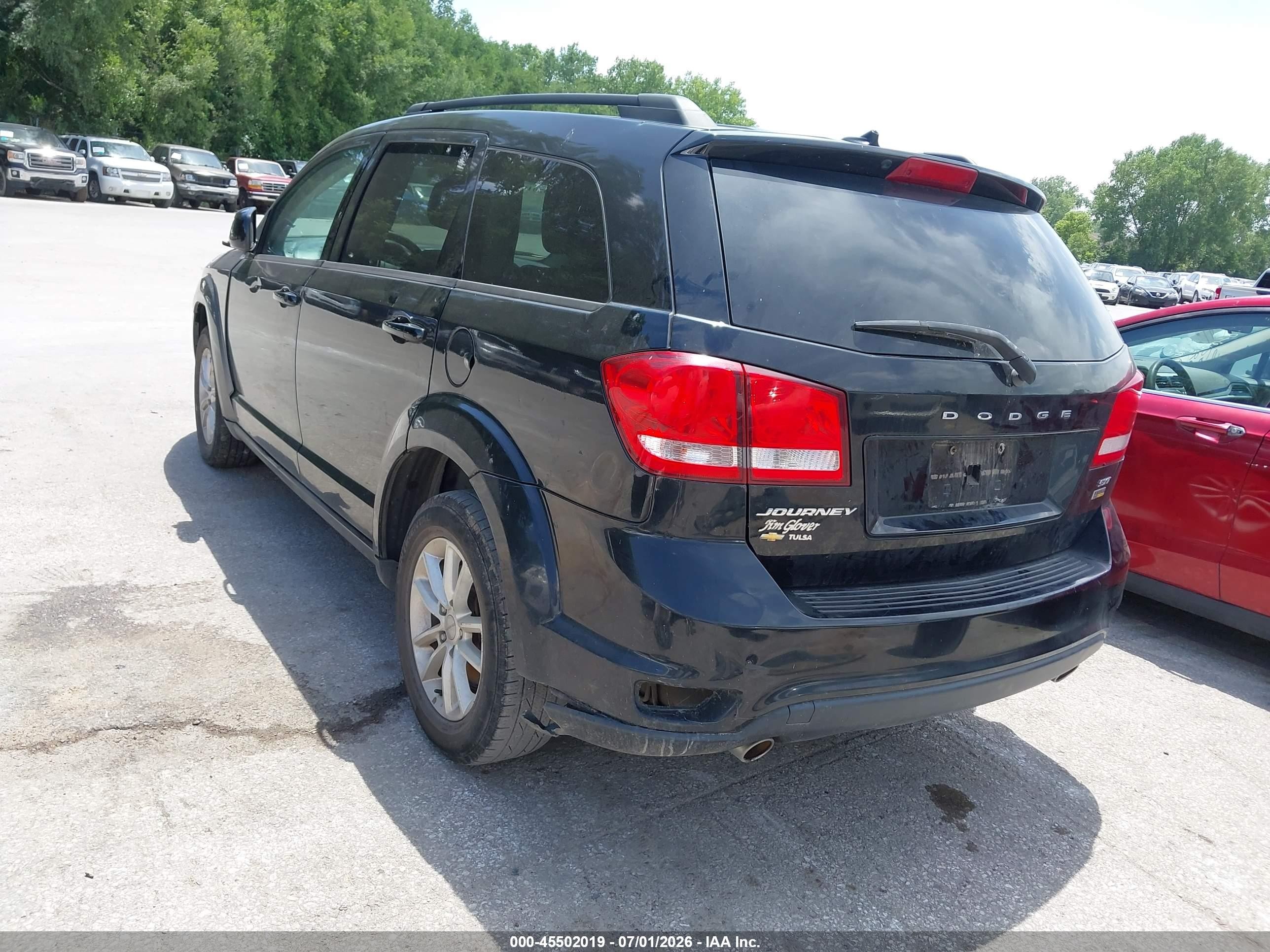 2015 Dodge Journey Sxt Black vin: 3C4PDCBG9FT673556
