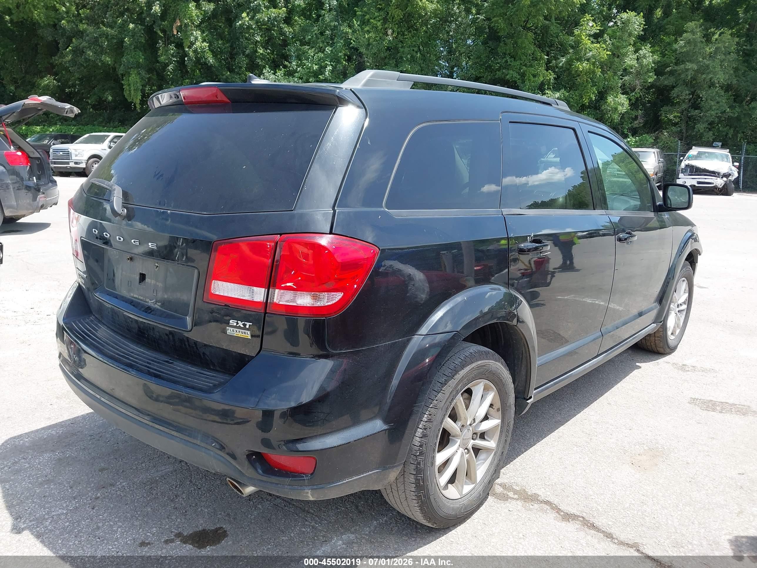 2015 Dodge Journey Sxt Black vin: 3C4PDCBG9FT673556