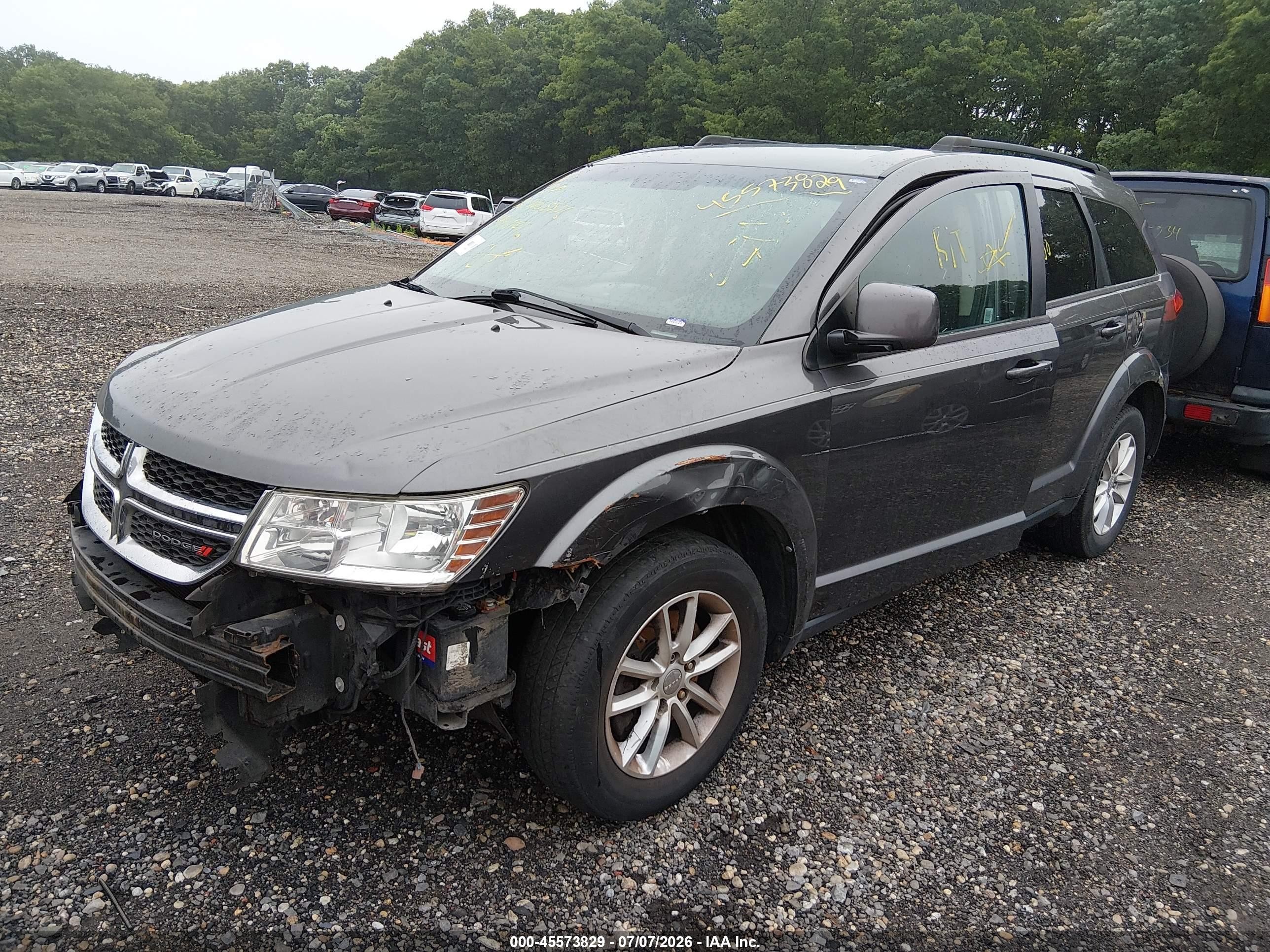2015 Dodge Journey Sxt Gray vin: 3C4PDCBG9FT696741
