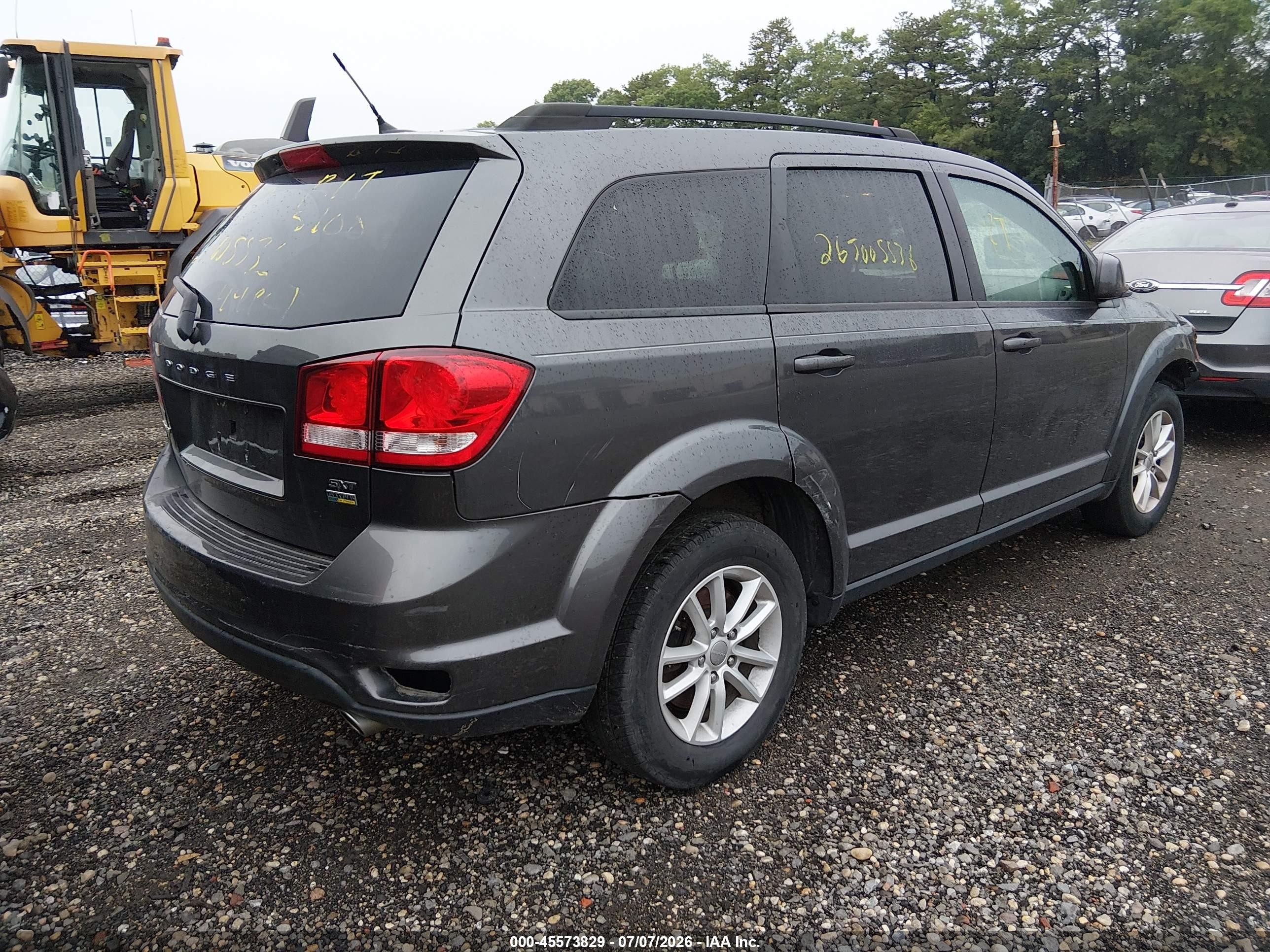 2015 Dodge Journey Sxt Gray vin: 3C4PDCBG9FT696741