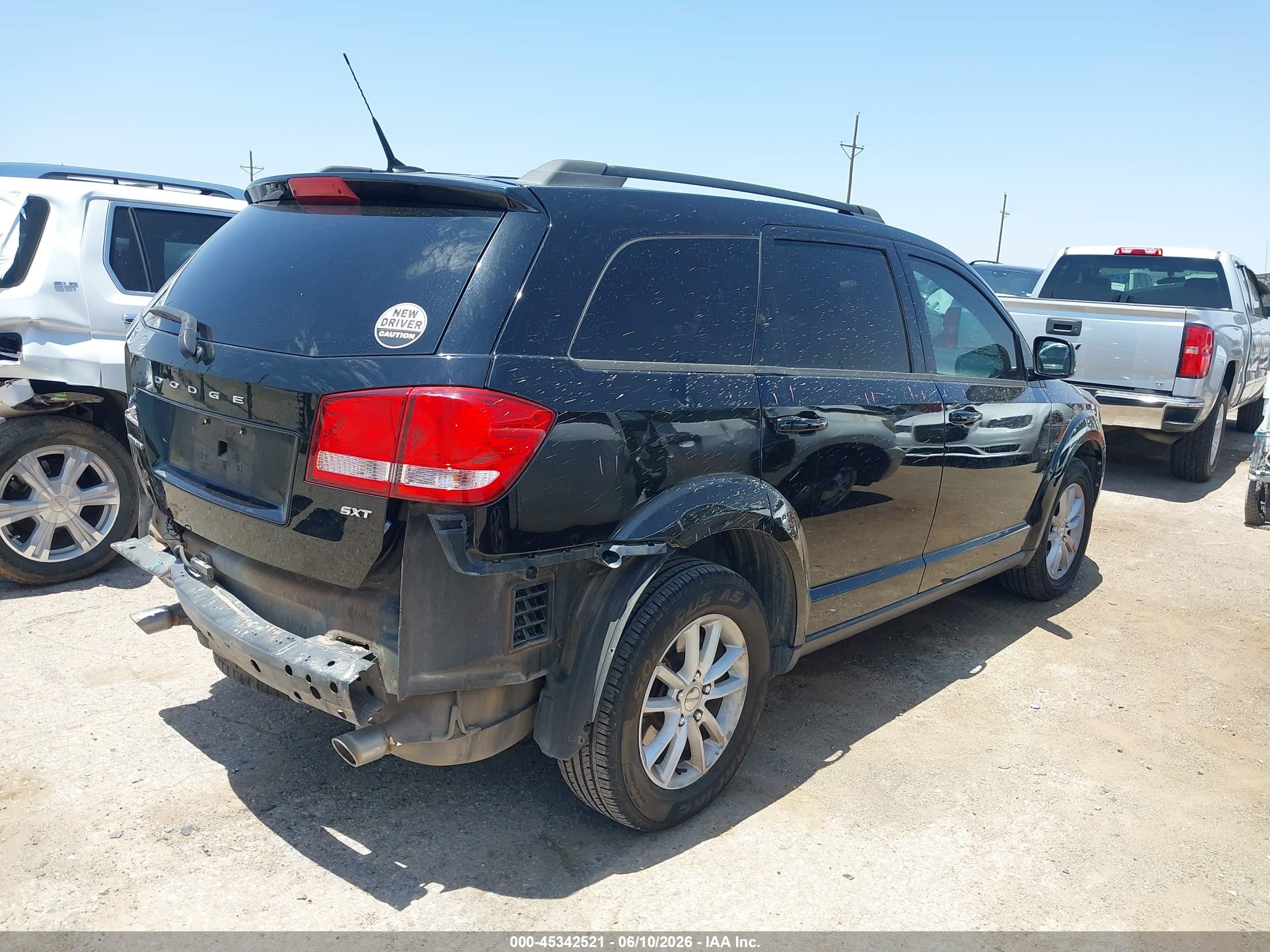 2015 Dodge Journey Sxt Черный vin: 3C4PDCBG9FT700710