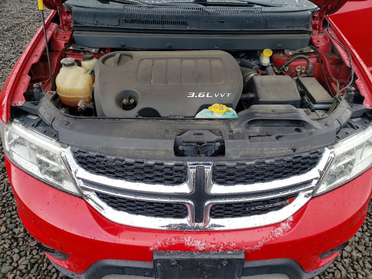 2015 Dodge Journey Sxt Red vin: 3C4PDCBG9FT754833