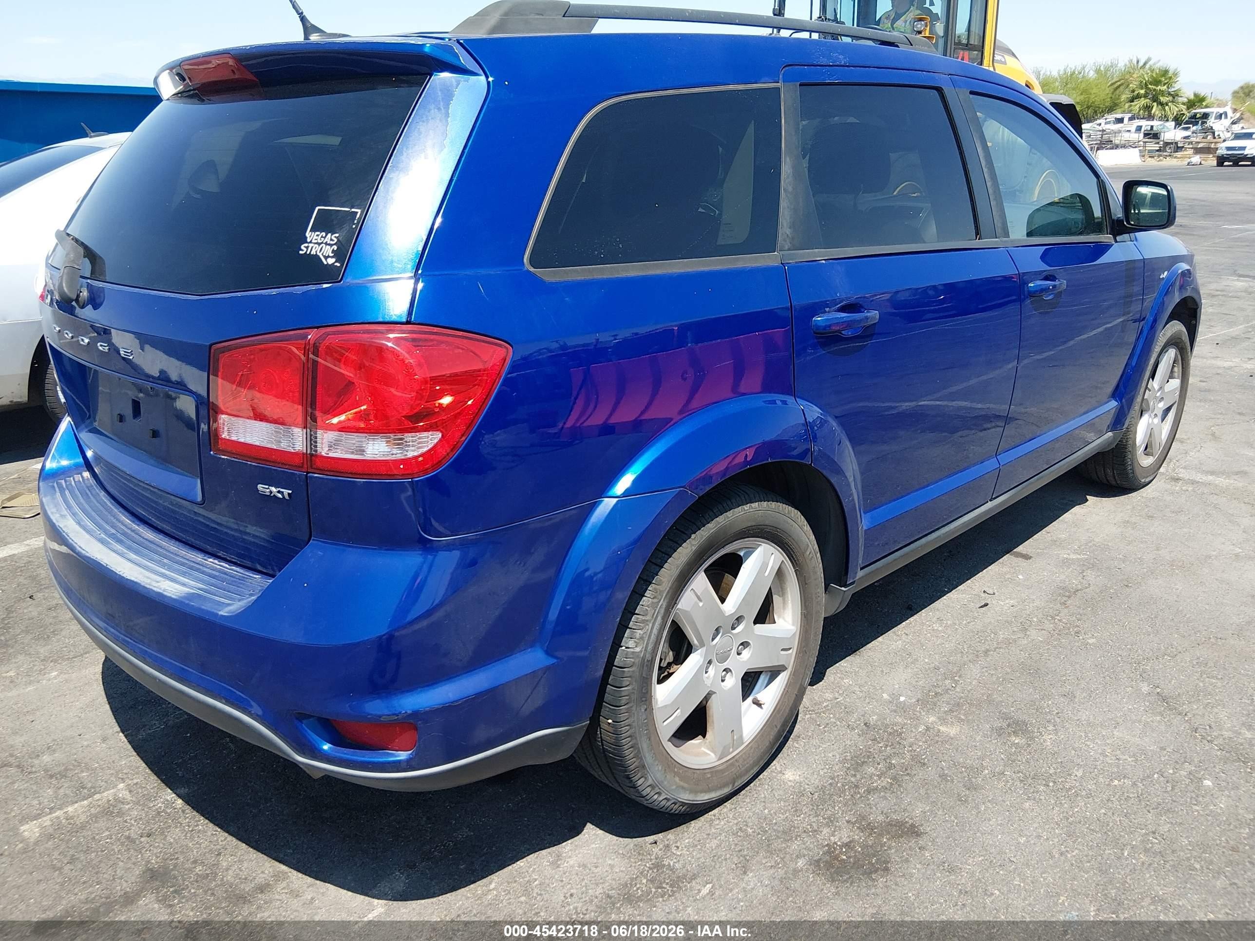 2012 Dodge Journey Sxt Blue vin: 3C4PDCBGXCT358454