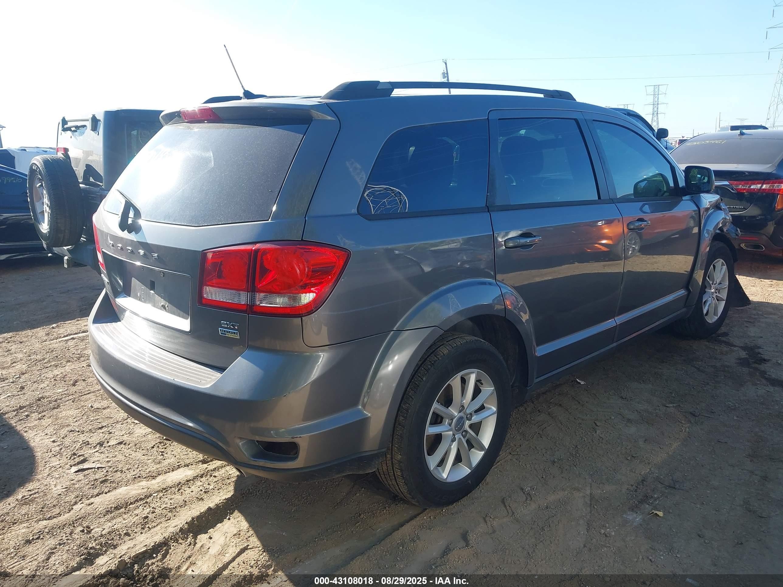 2013 Dodge Journey Sxt Серый vin: 3C4PDCBGXDT626033