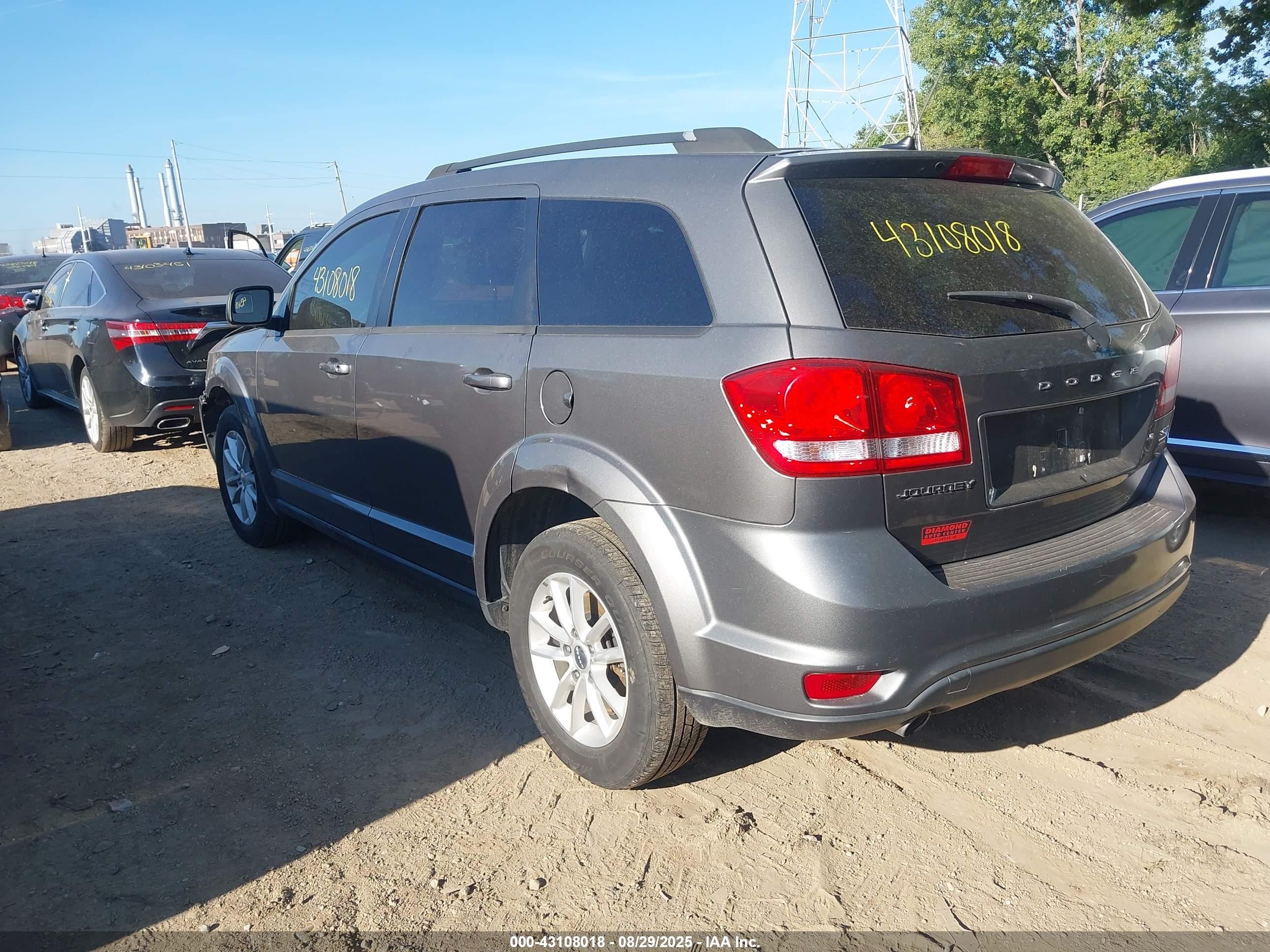 2013 Dodge Journey Sxt Серый vin: 3C4PDCBGXDT626033
