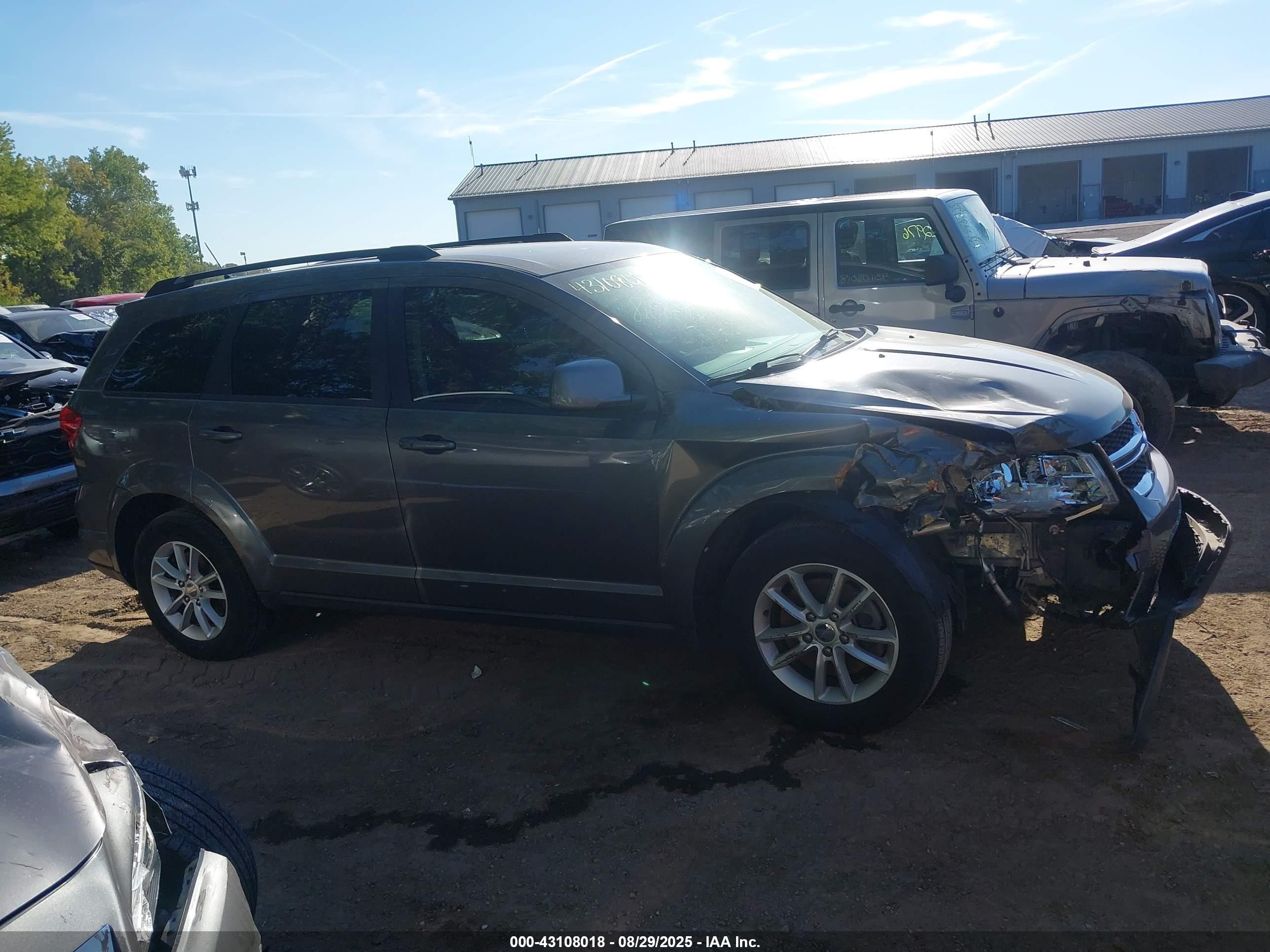2013 Dodge Journey Sxt Серый vin: 3C4PDCBGXDT626033