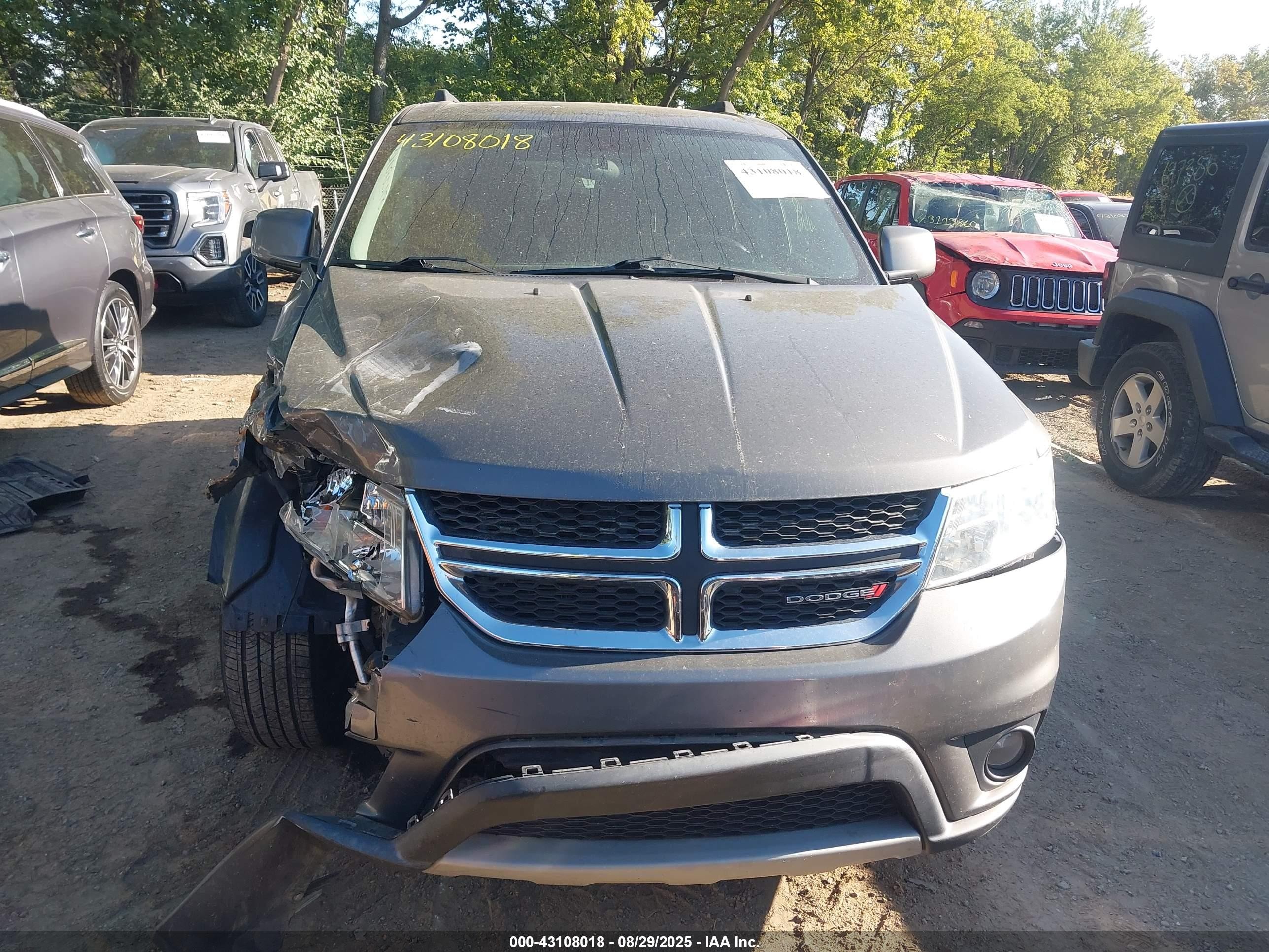 2013 Dodge Journey Sxt Серый vin: 3C4PDCBGXDT626033