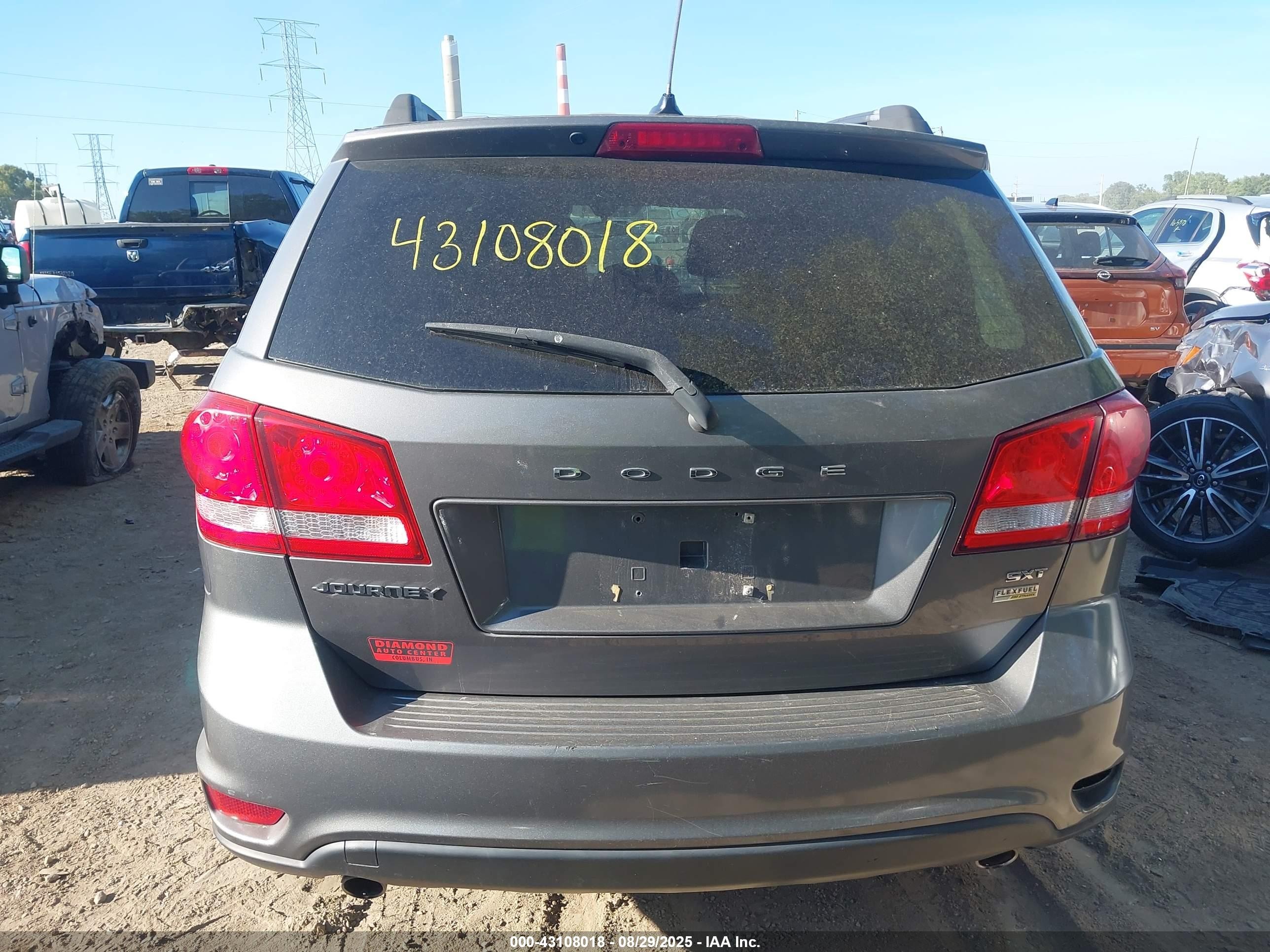 2013 Dodge Journey Sxt Серый vin: 3C4PDCBGXDT626033
