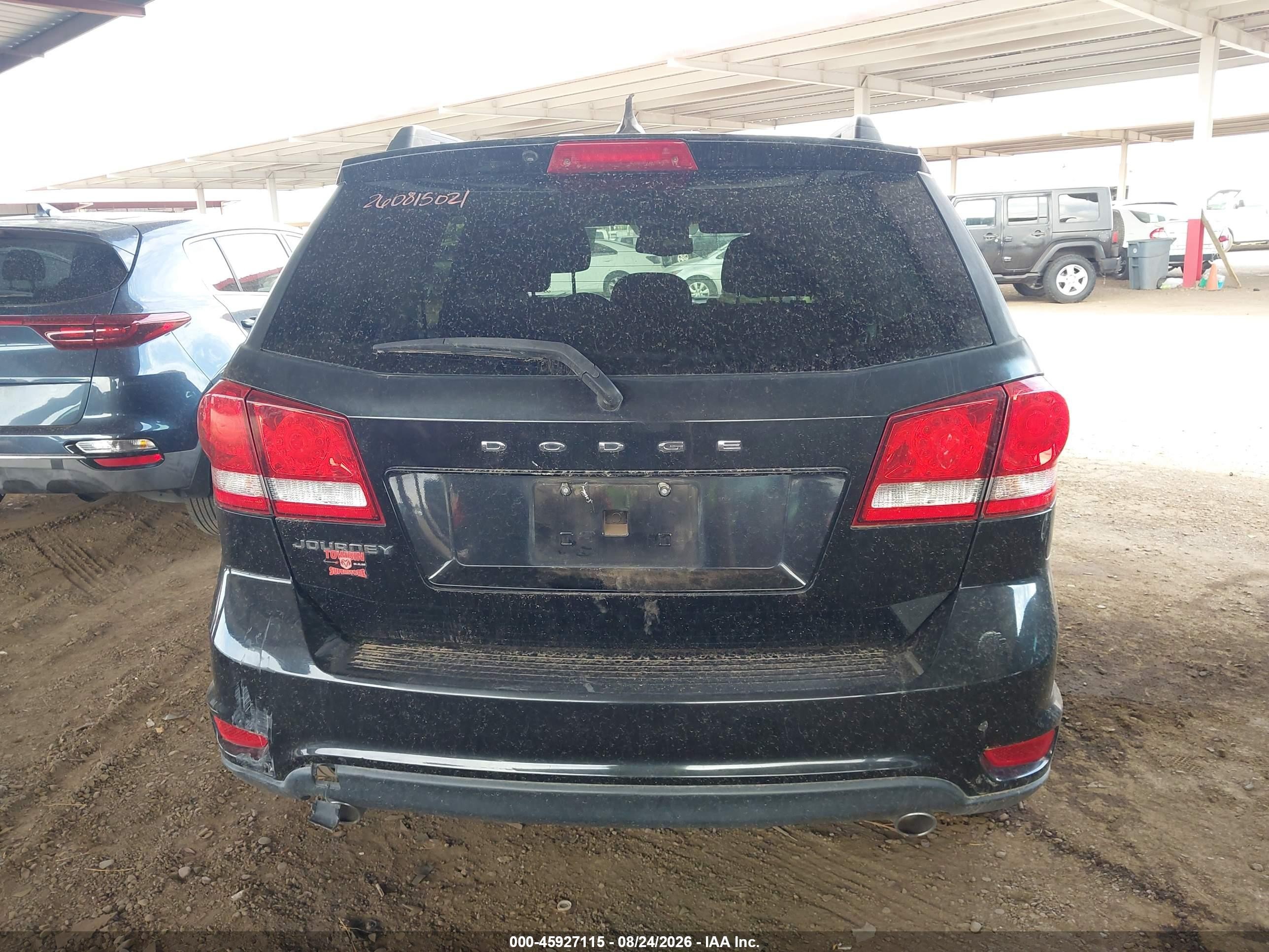 2013 Dodge Journey Sxt Black vin: 3C4PDCBGXDT712362