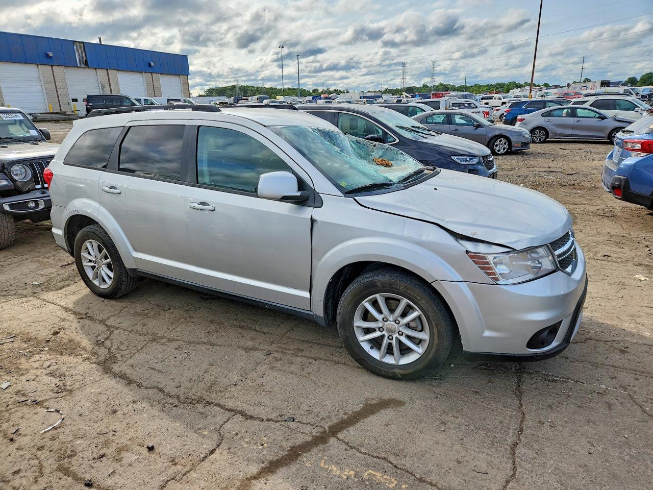 2014 Dodge Journey Sxt Silver vin: 3C4PDCBGXET118632