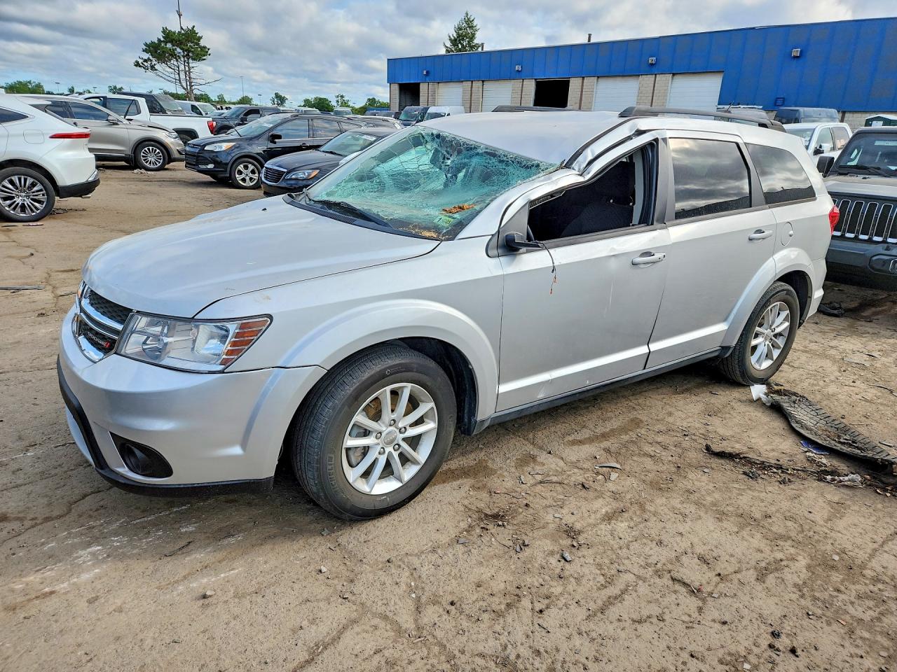 2014 Dodge Journey Sxt Silver vin: 3C4PDCBGXET118632
