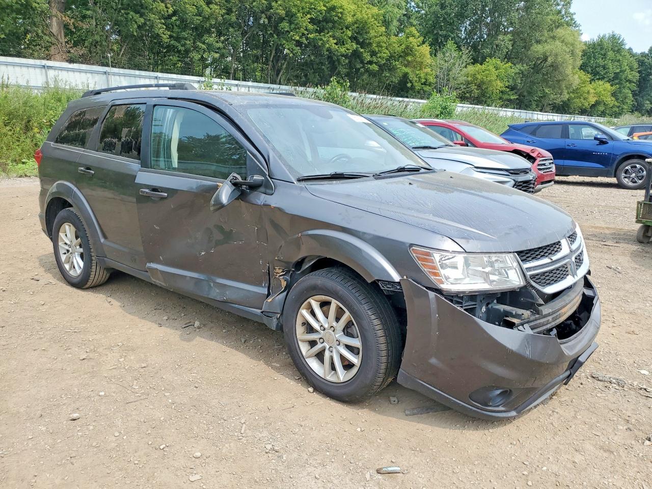 2014 Dodge Journey Sxt Gray vin: 3C4PDCBGXET149895