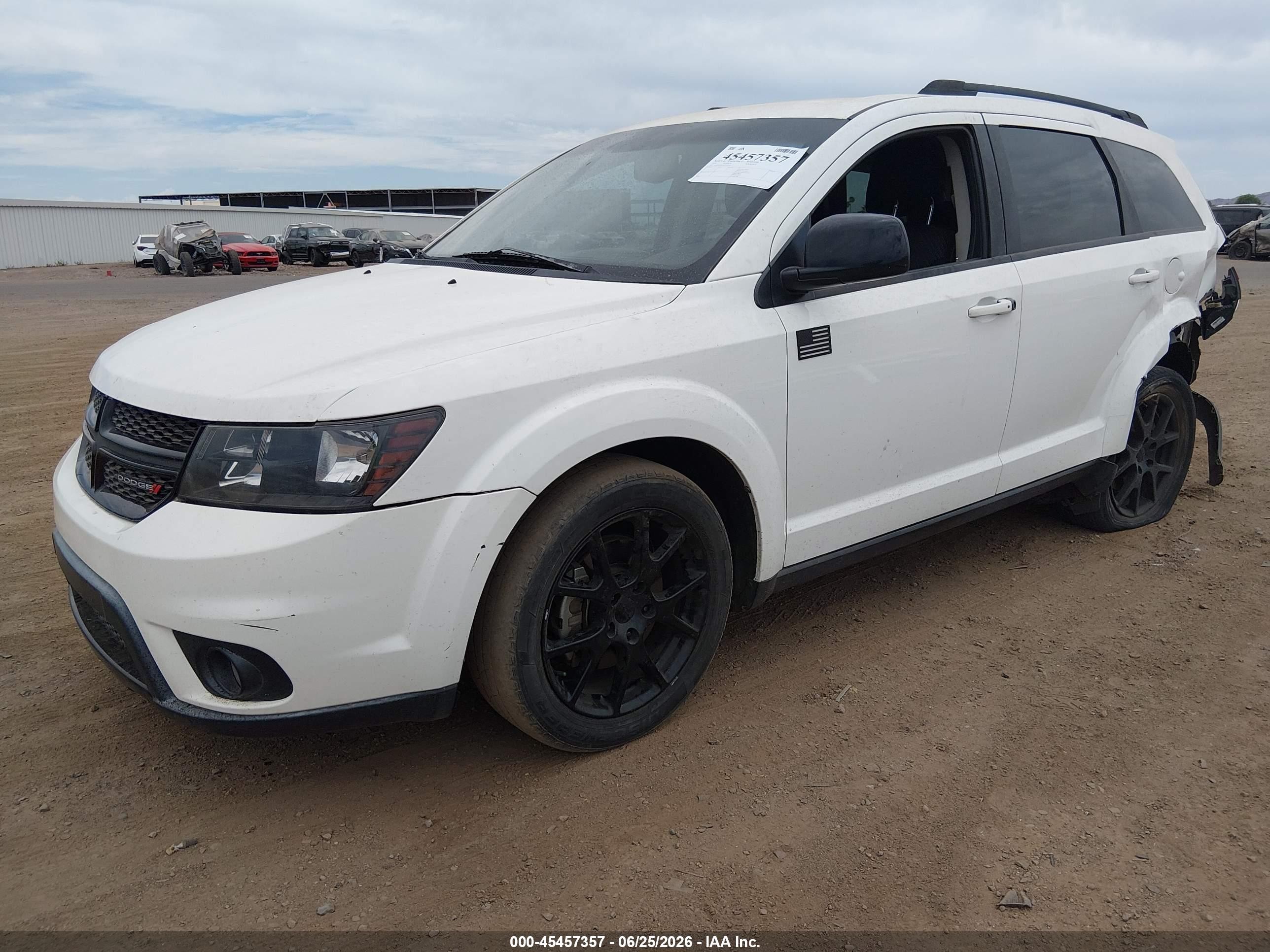 2014 Dodge Journey Sxt White vin: 3C4PDCBGXET182301