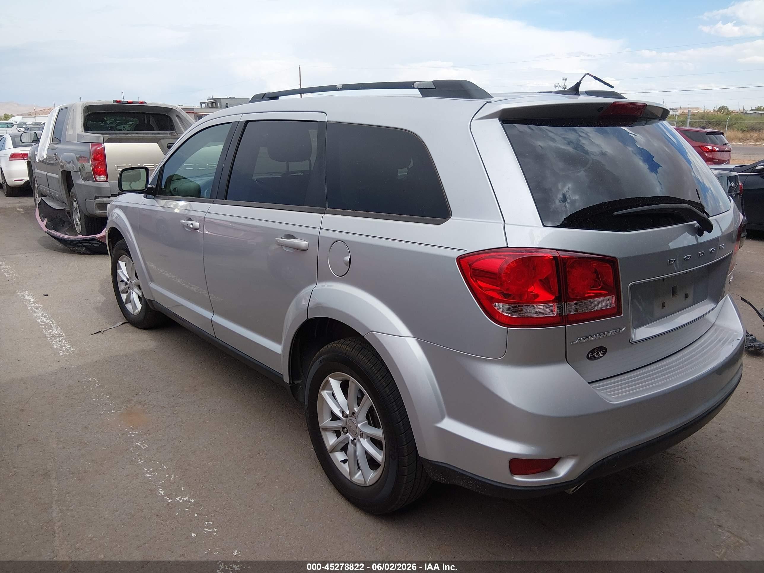 2014 Dodge Journey Sxt Silver vin: 3C4PDCBGXET244537