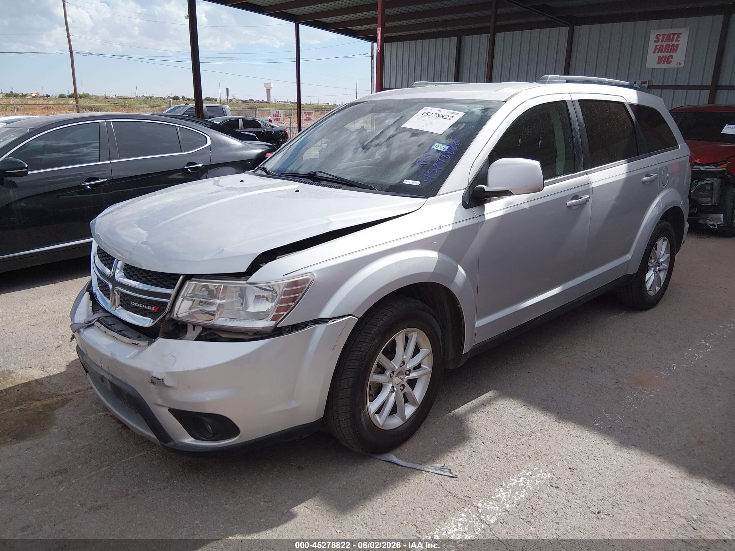 2014 Dodge Journey Sxt Silver vin: 3C4PDCBGXET244537