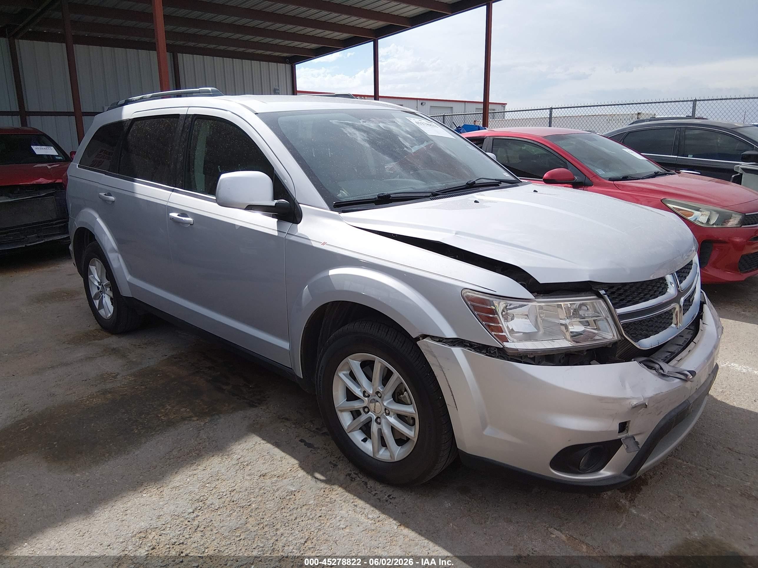 2014 Dodge Journey Sxt Silver vin: 3C4PDCBGXET244537