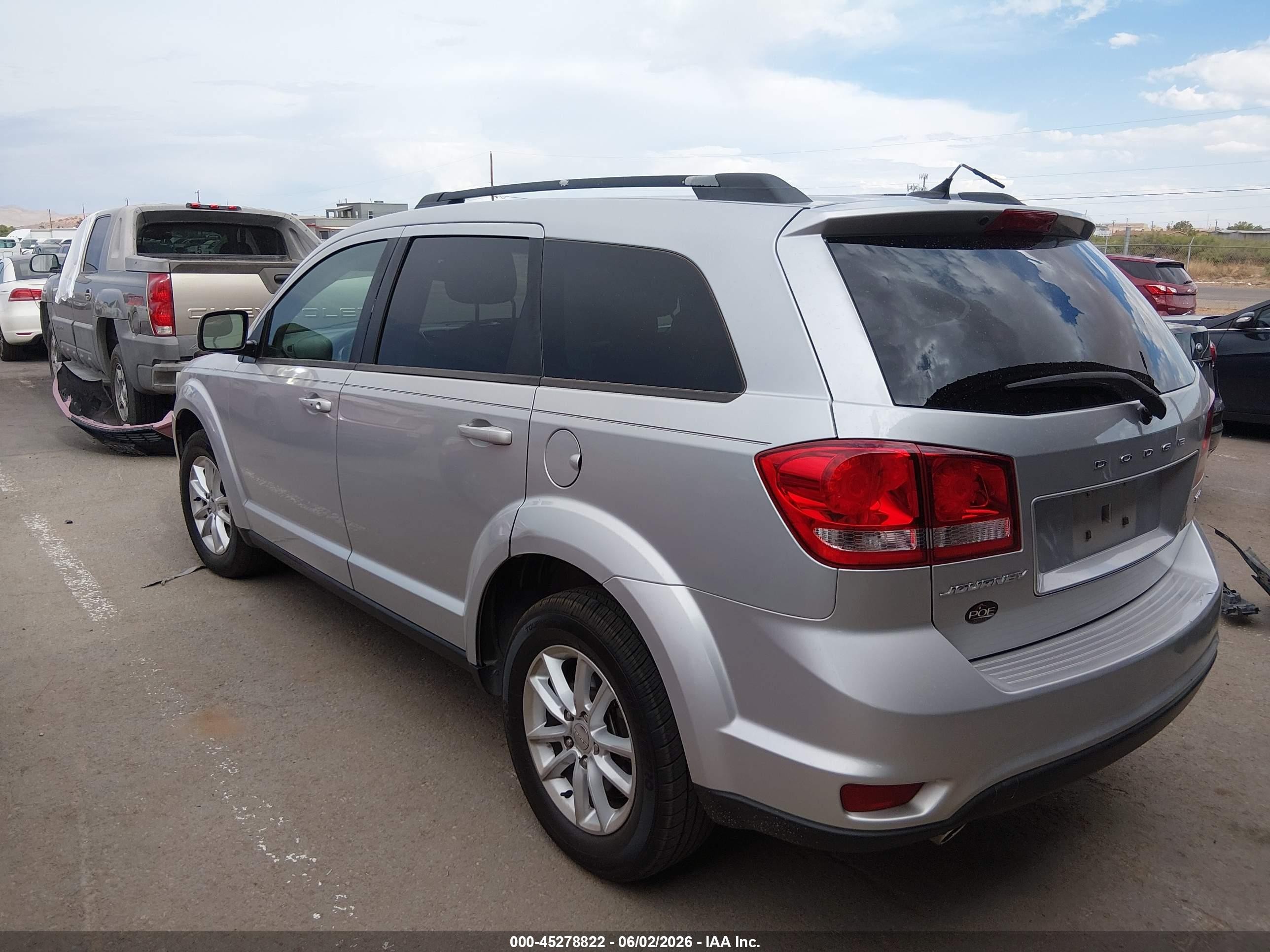 2014 Dodge Journey Sxt Silver vin: 3C4PDCBGXET244537
