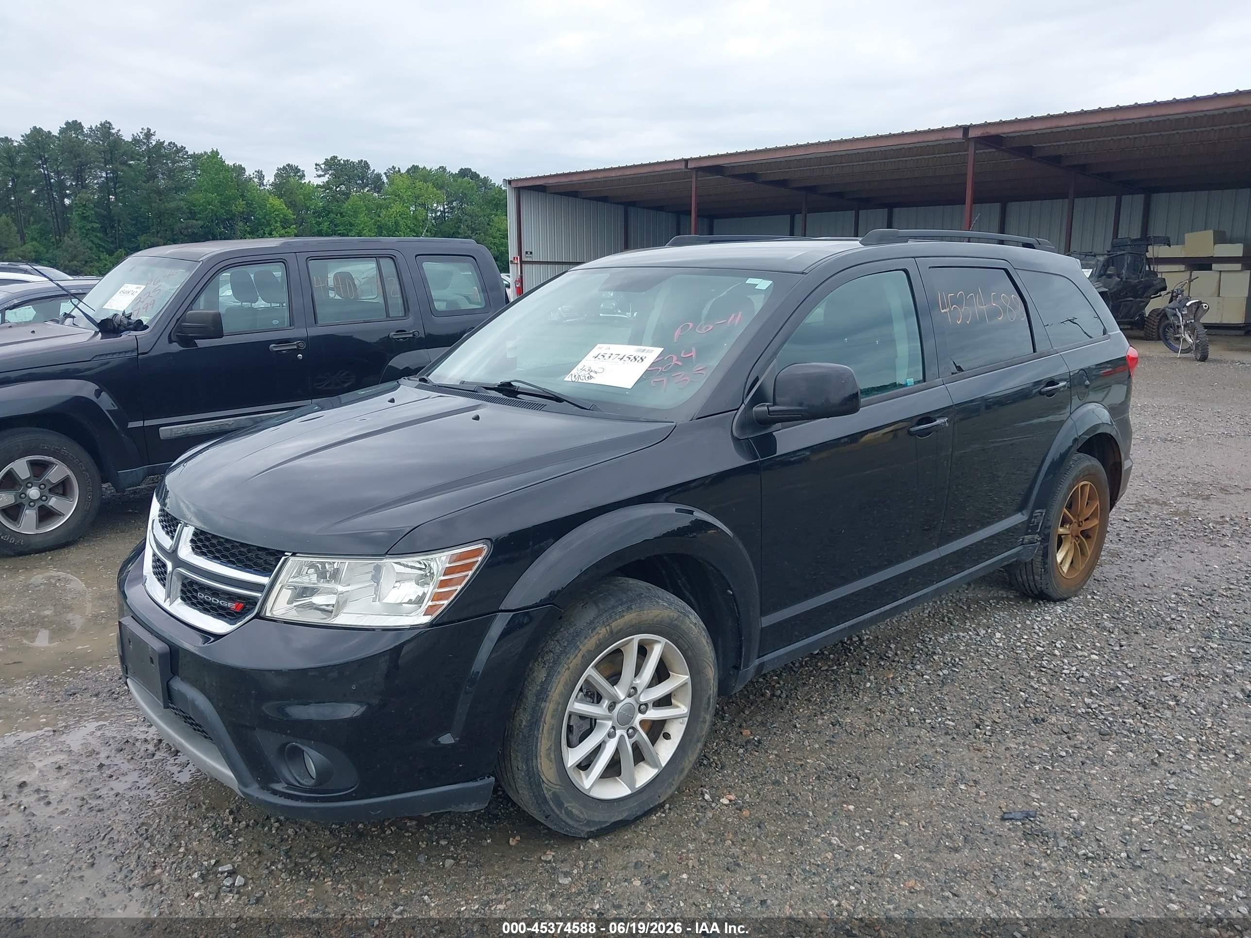 2015 Dodge Journey Sxt Black vin: 3C4PDCBGXFT524735
