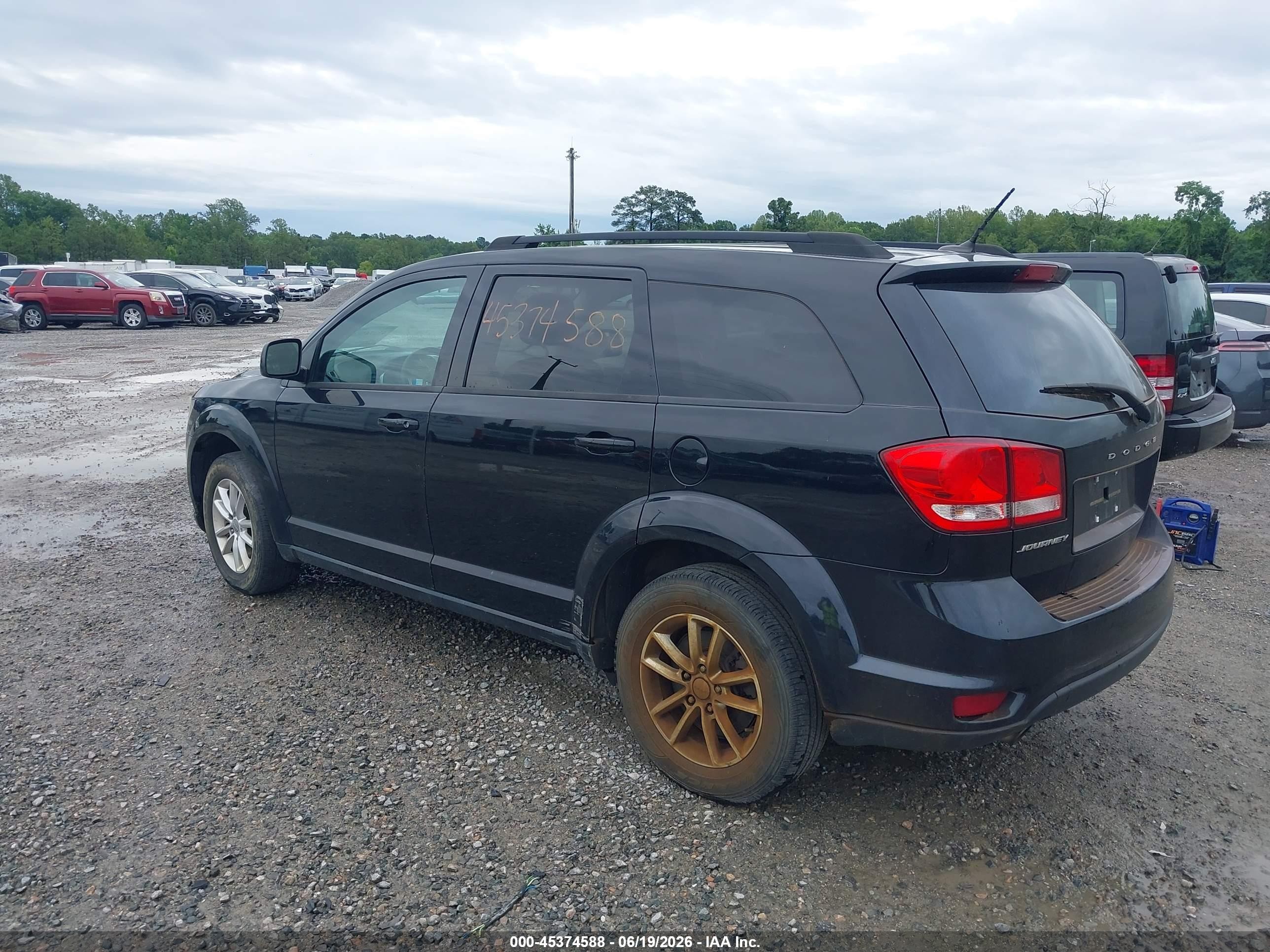 2015 Dodge Journey Sxt Black vin: 3C4PDCBGXFT524735