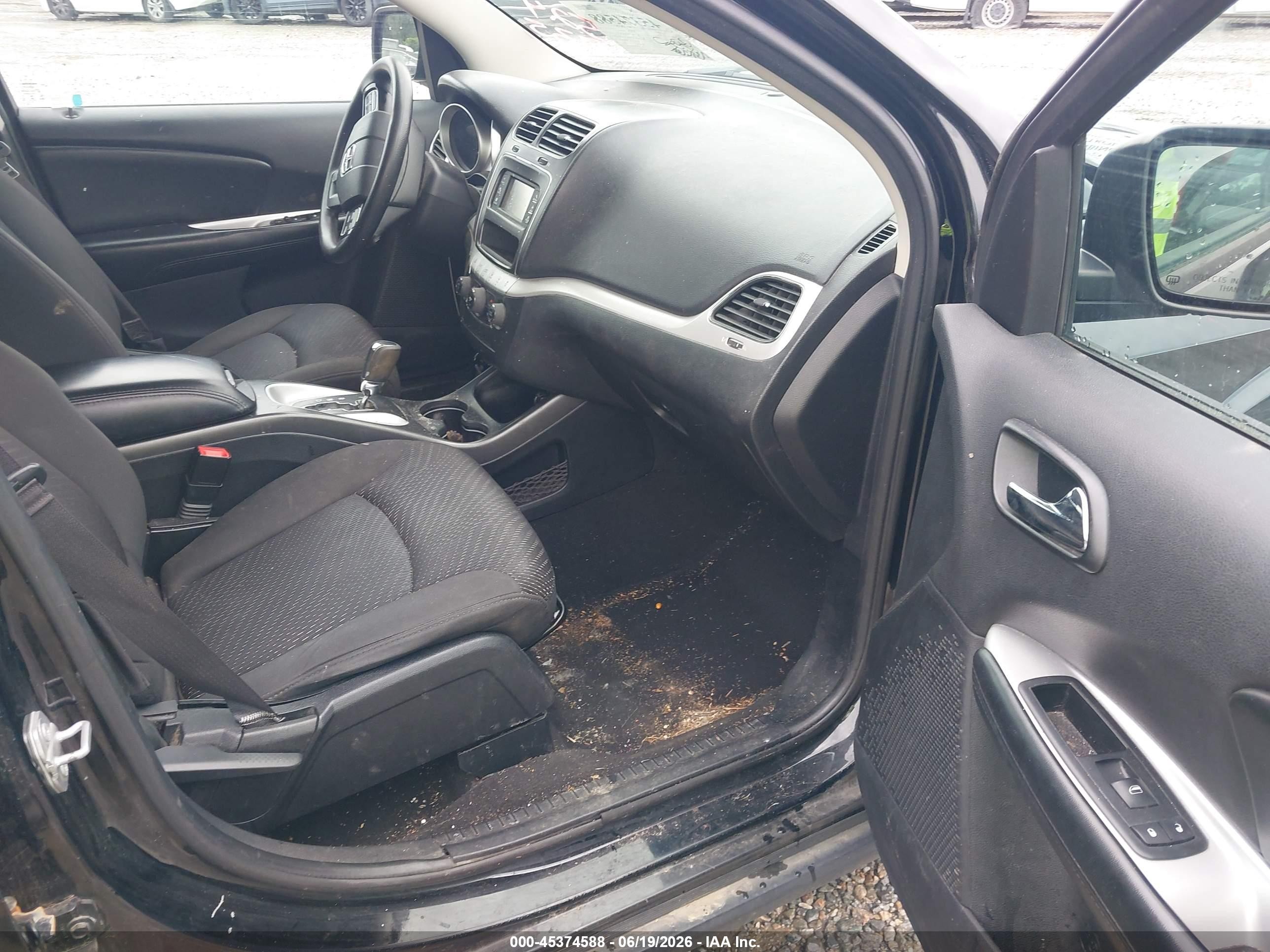 2015 Dodge Journey Sxt Black vin: 3C4PDCBGXFT524735