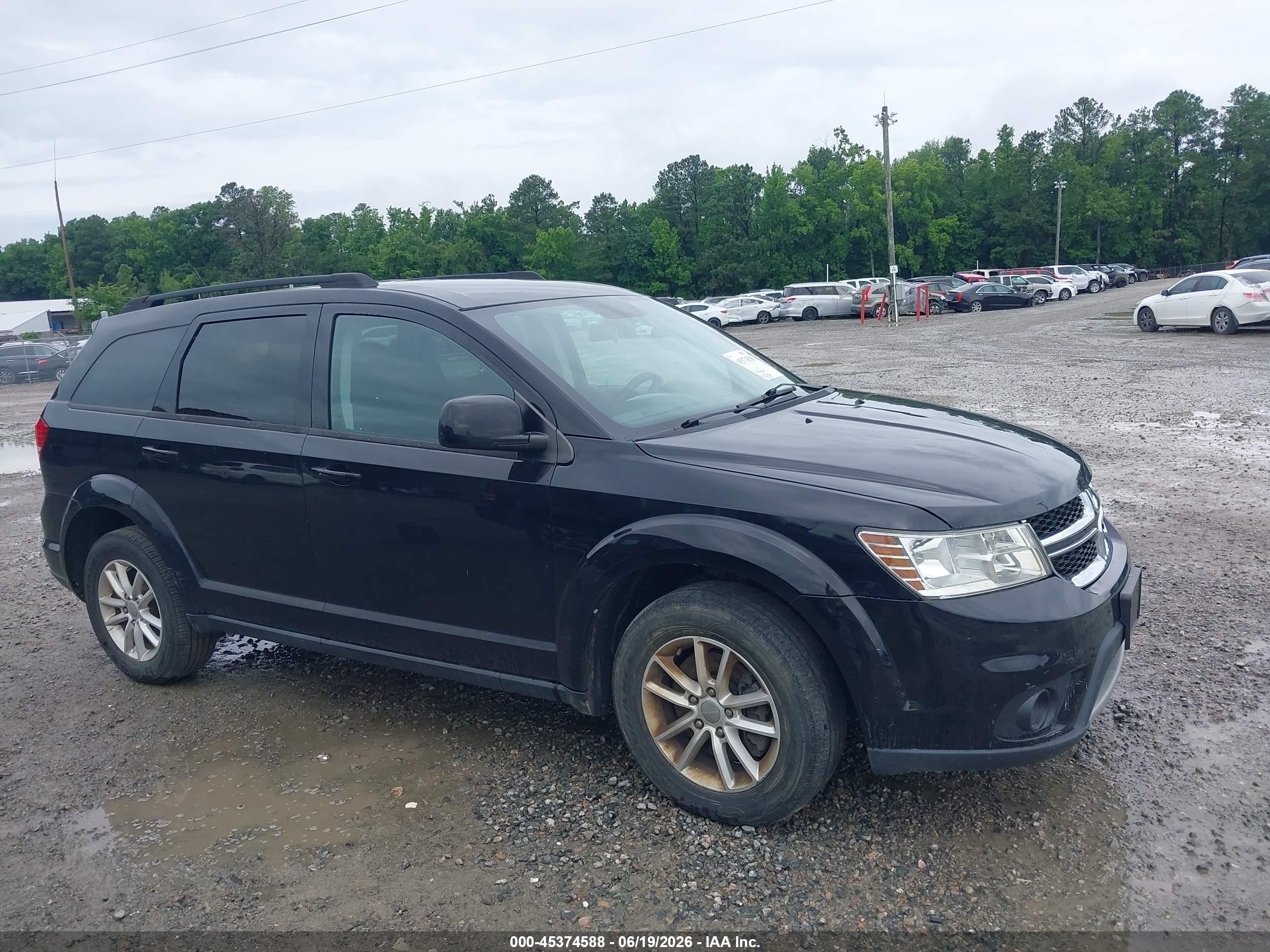 2015 Dodge Journey Sxt Black vin: 3C4PDCBGXFT524735