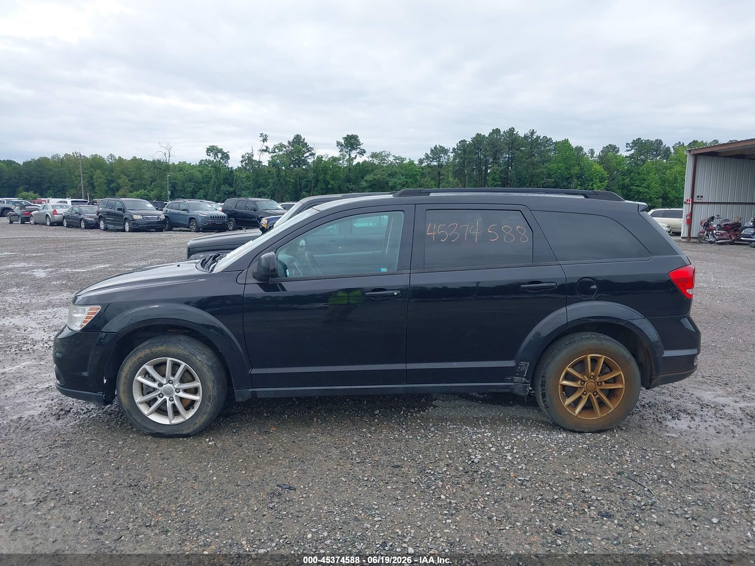 2015 Dodge Journey Sxt Black vin: 3C4PDCBGXFT524735