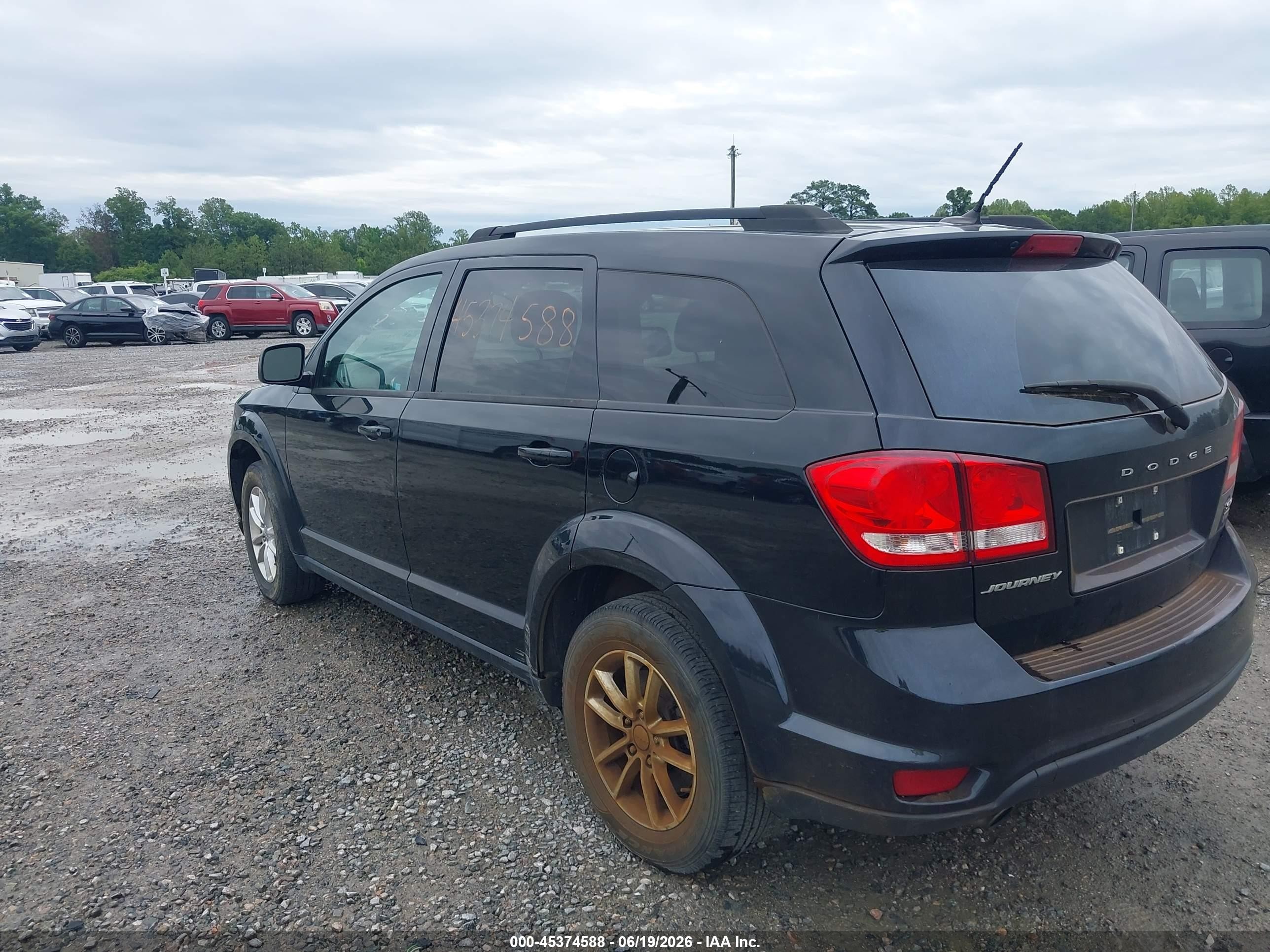 2015 Dodge Journey Sxt Black vin: 3C4PDCBGXFT524735
