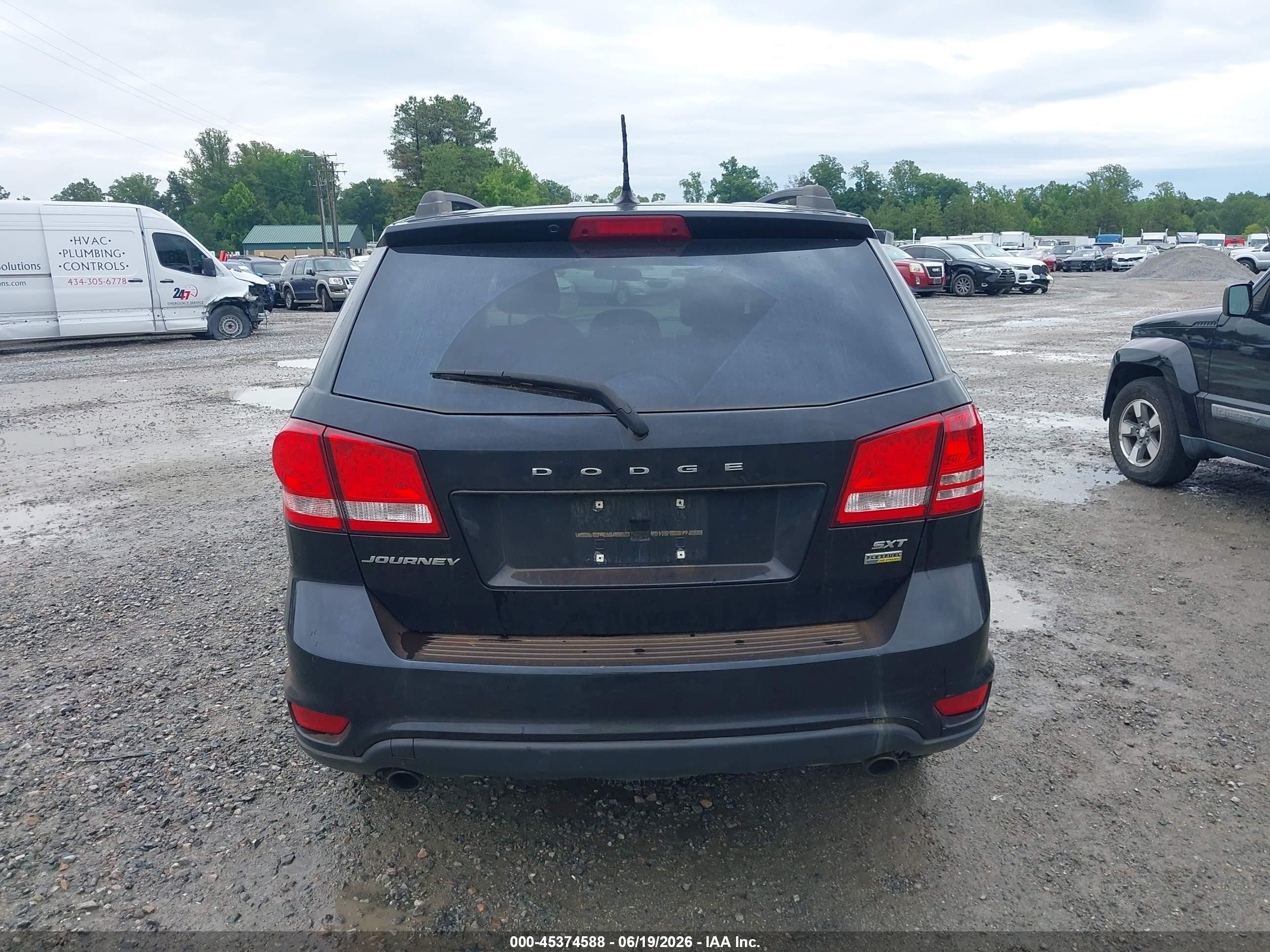 2015 Dodge Journey Sxt Black vin: 3C4PDCBGXFT524735