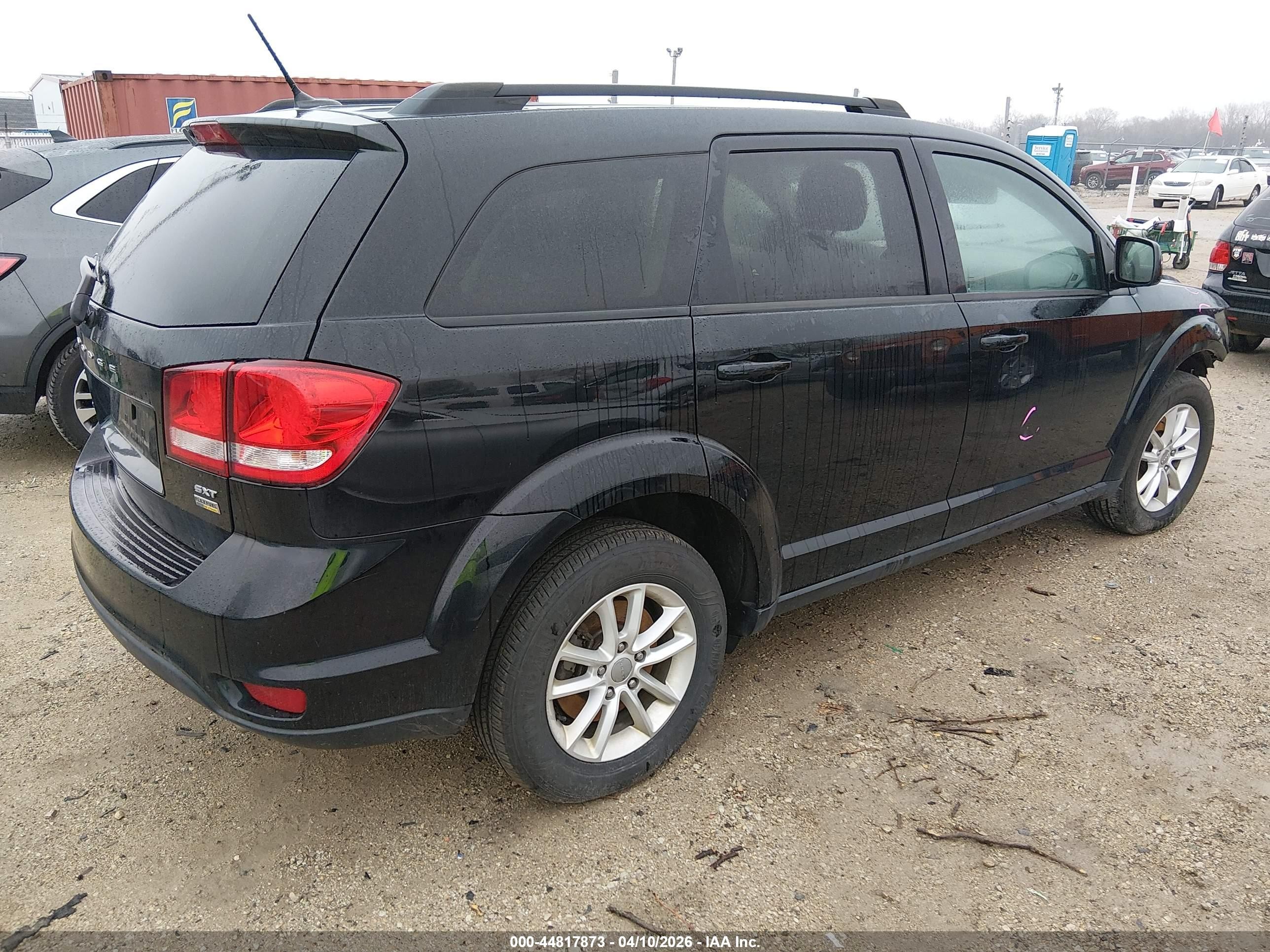 2016 Dodge Journey Sxt Black vin: 3C4PDCBGXGT137474
