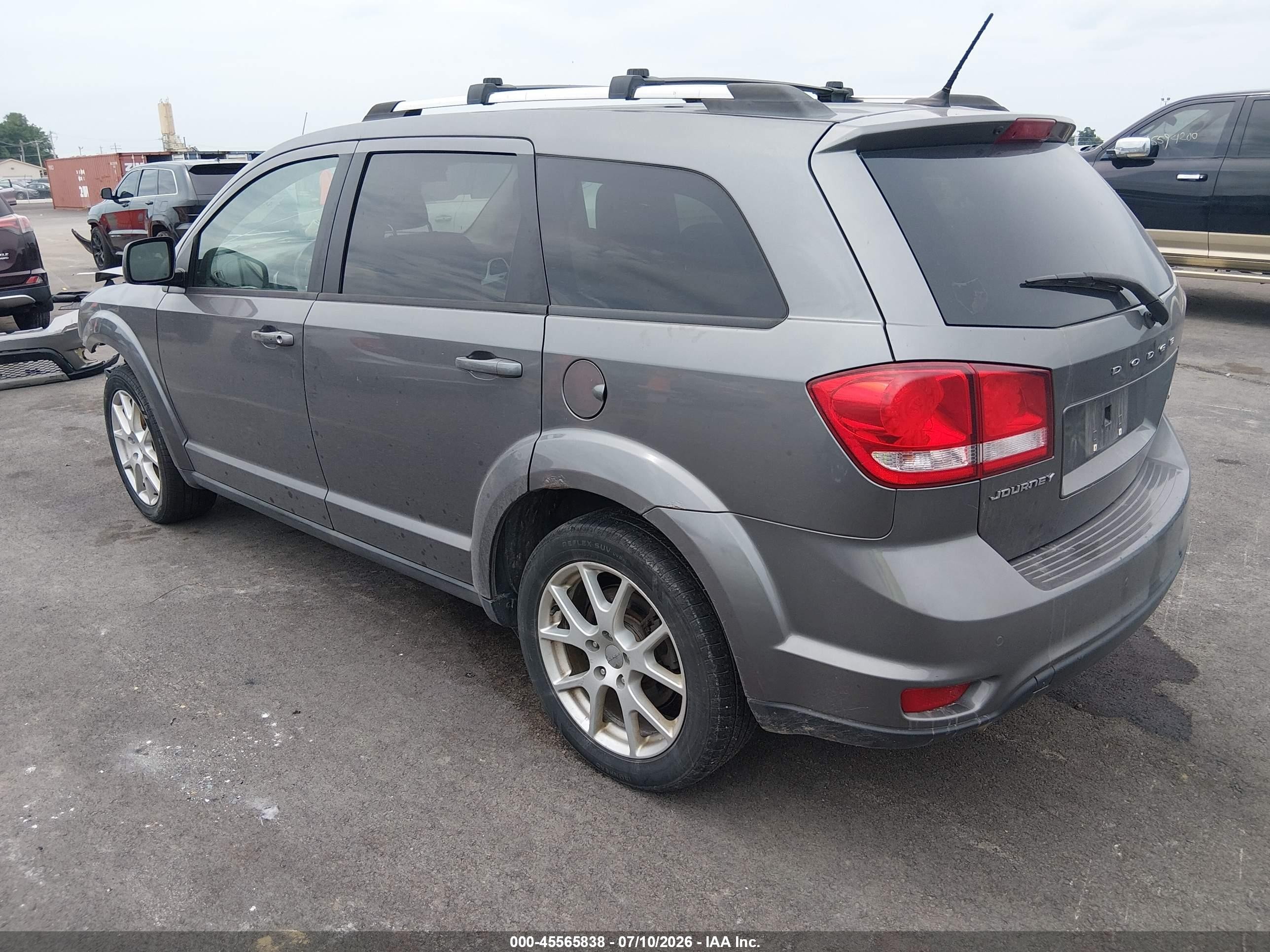 2013 Dodge Journey Sxt/crew Silver vin: 3C4PDCCG0DT624869