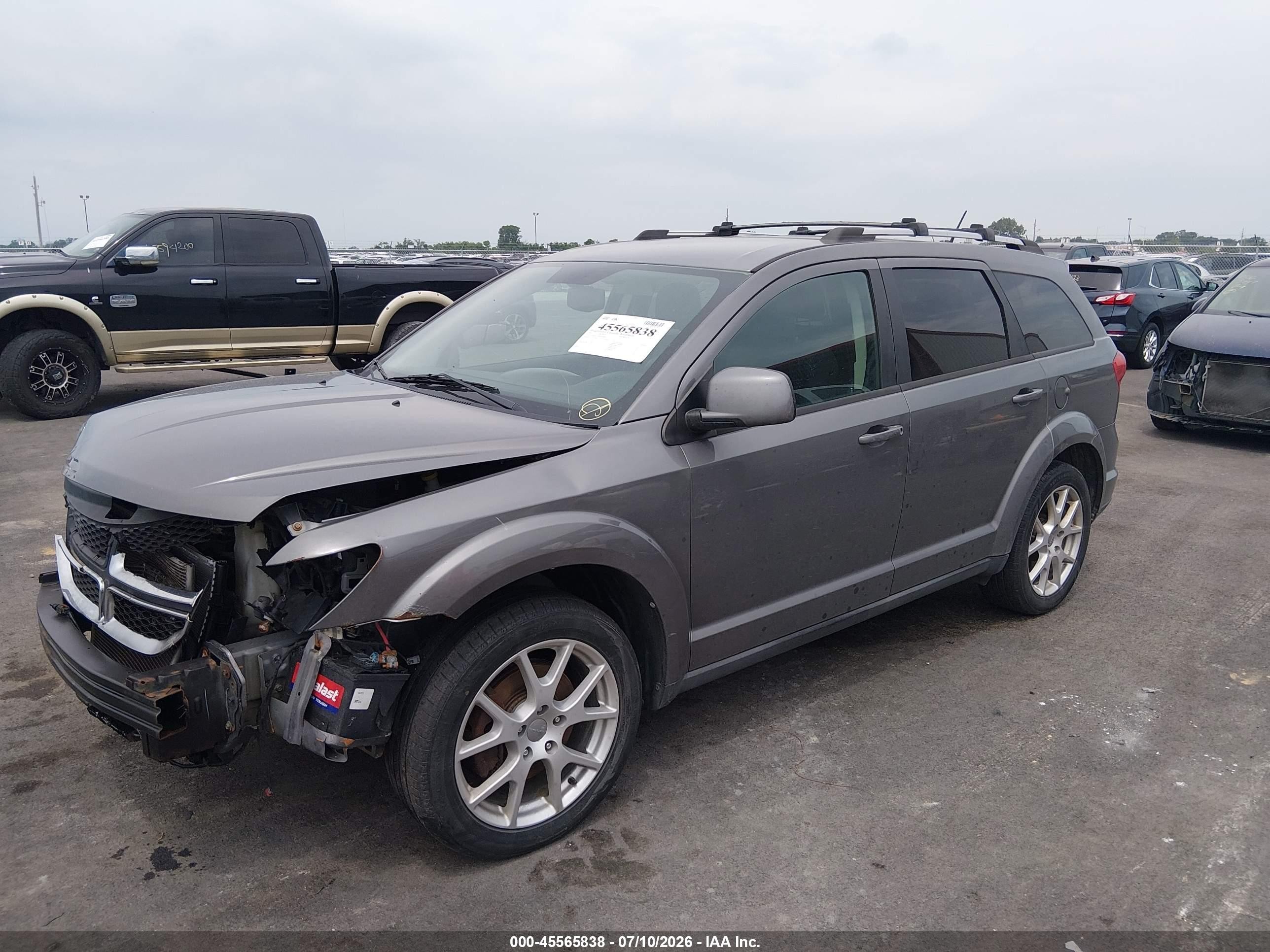 2013 Dodge Journey Sxt/crew Silver vin: 3C4PDCCG0DT624869