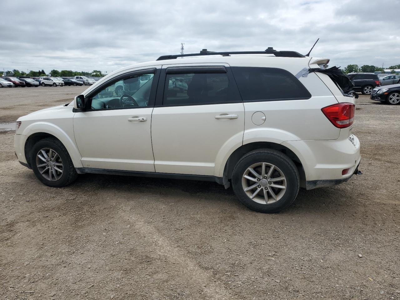 2013 Dodge Journey Sxt White vin: 3C4PDCCG4DT693791