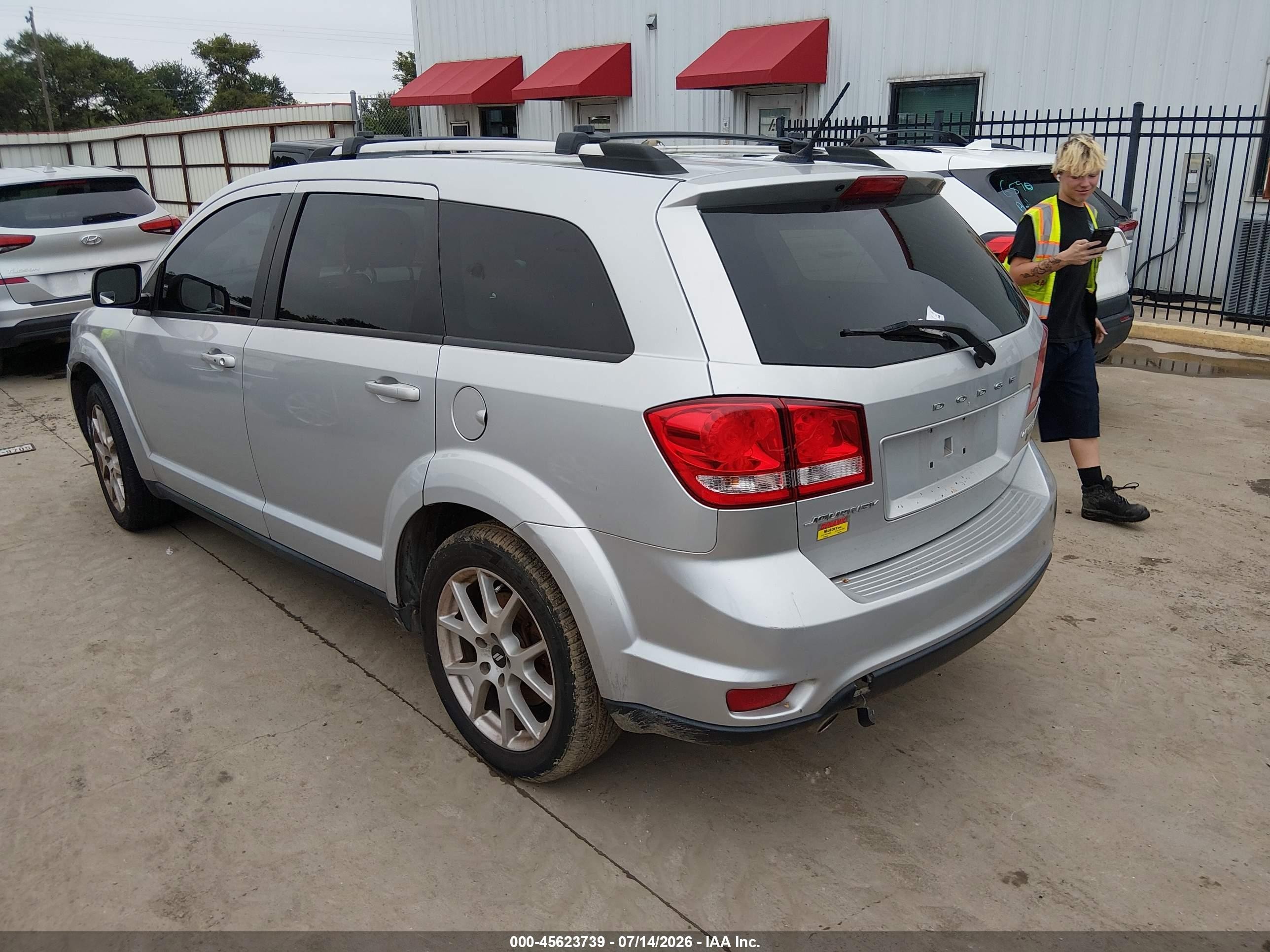 2014 Dodge Journey Sxt Silver vin: 3C4PDCCG6ET136155