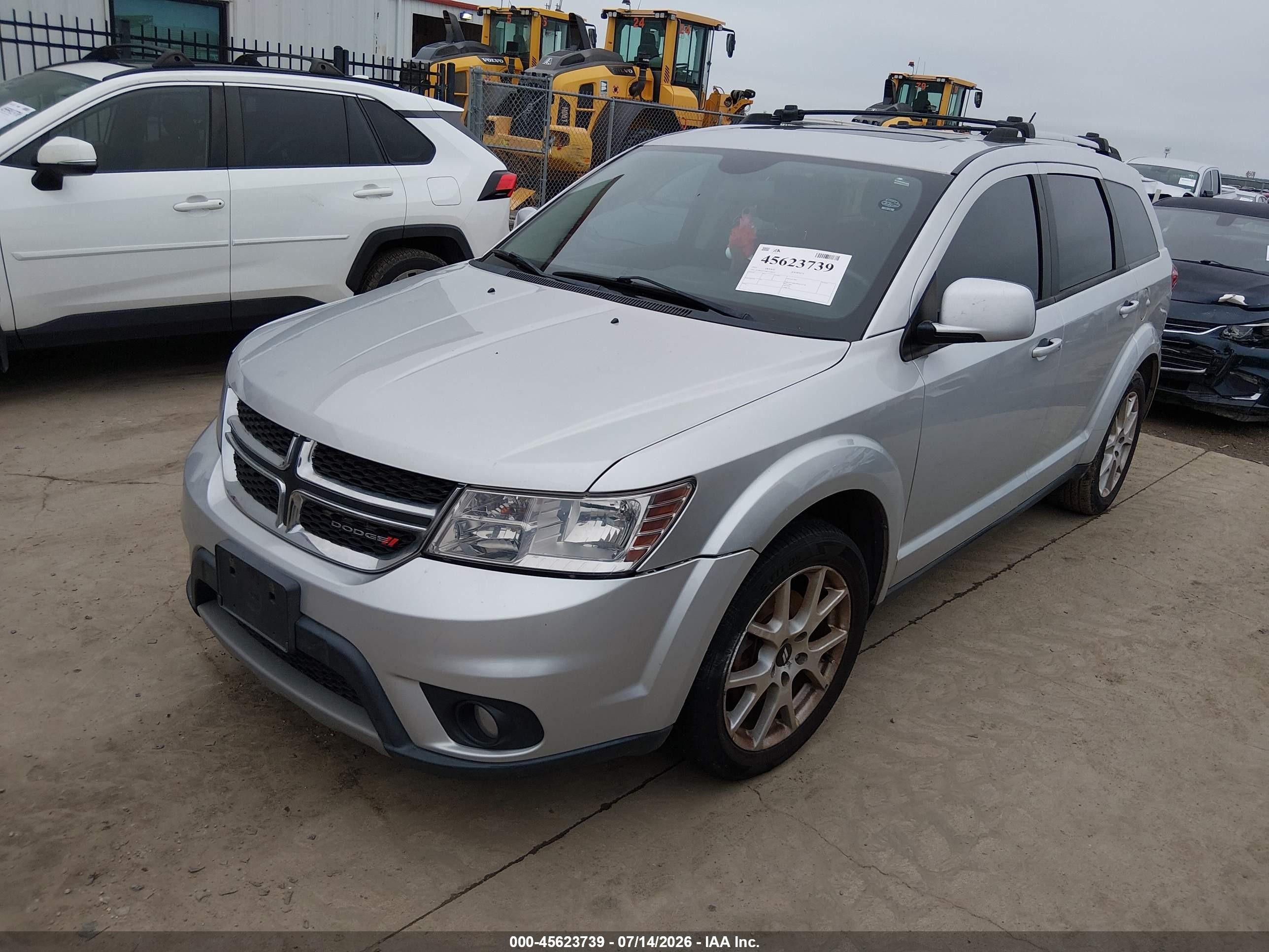 2014 Dodge Journey Sxt Silver vin: 3C4PDCCG6ET136155