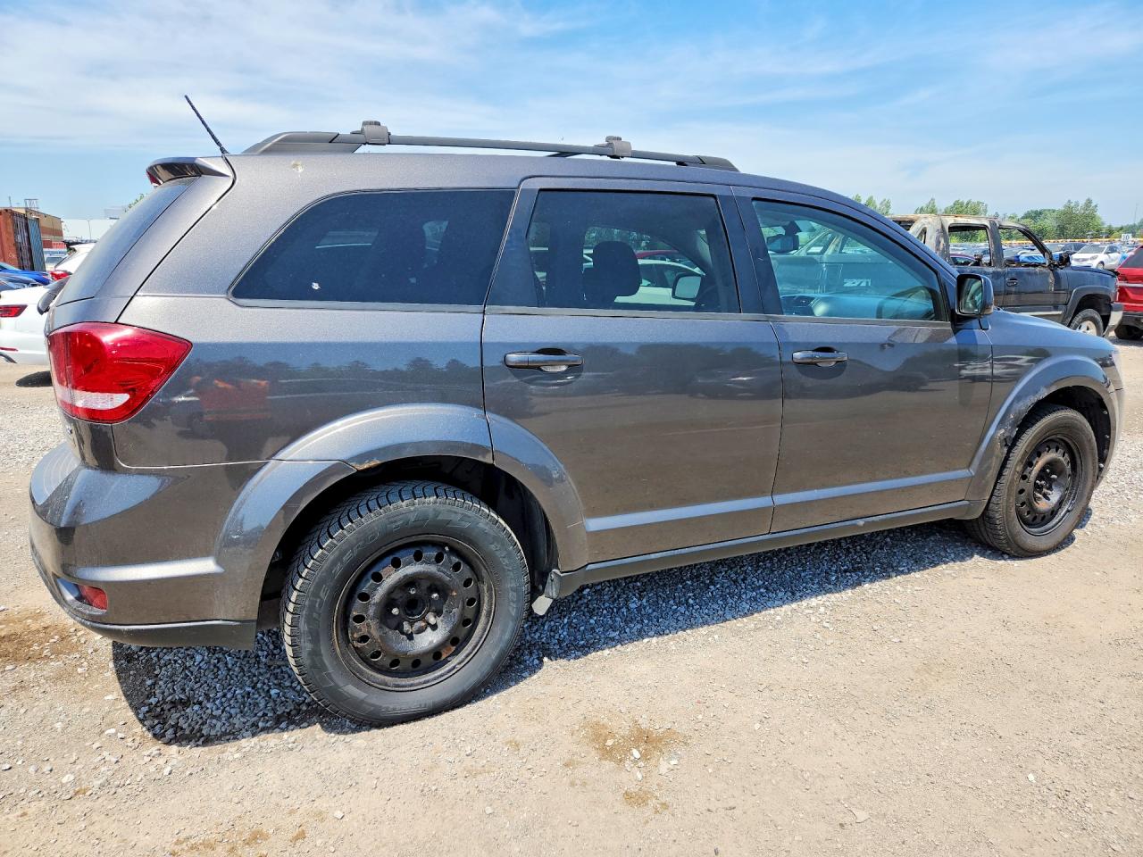2014 Dodge Journey Sxt Gray vin: 3C4PDCCG6ET270101