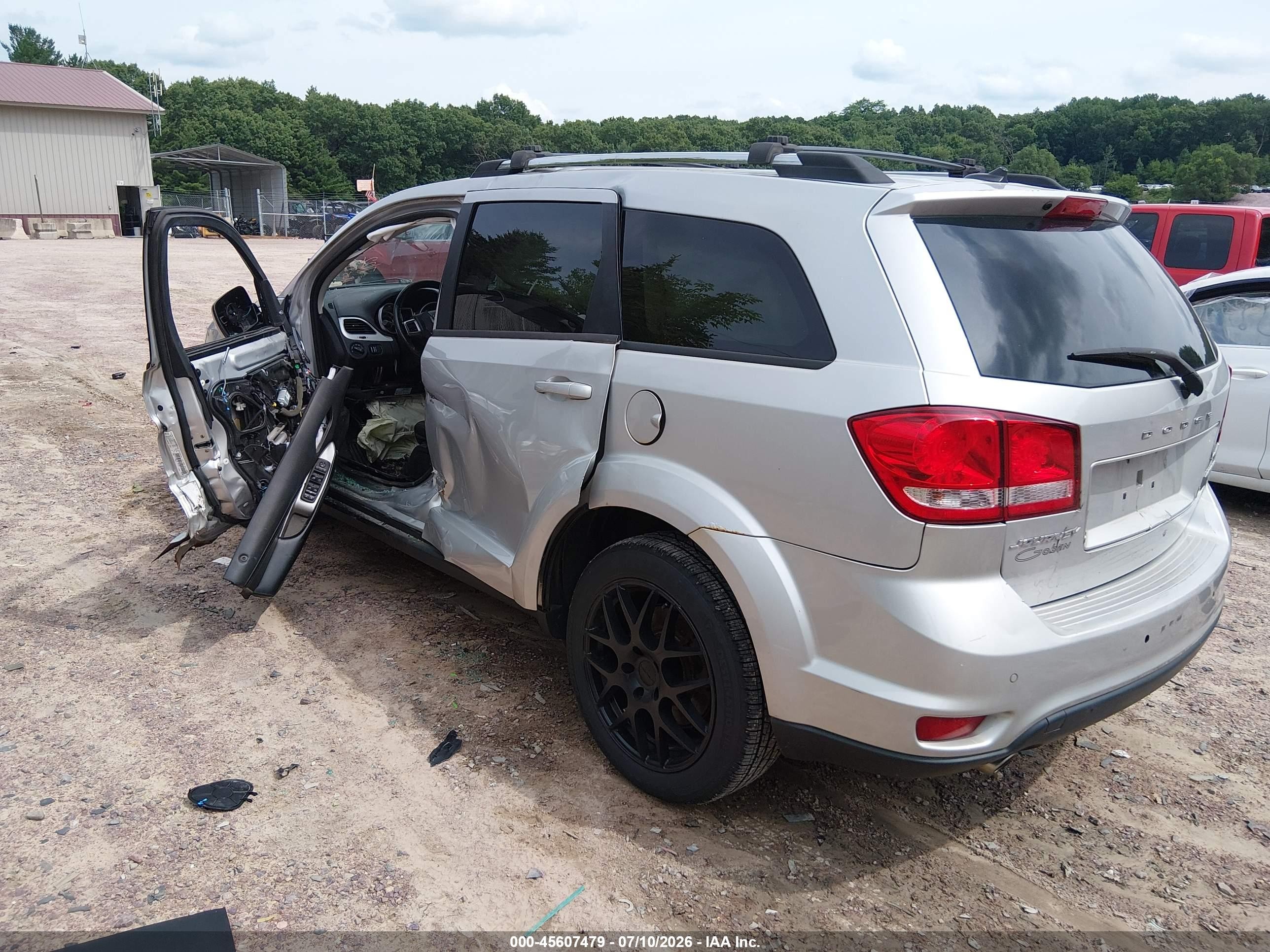 2014 Dodge Journey Sxt Silver vin: 3C4PDCCG7ET122507
